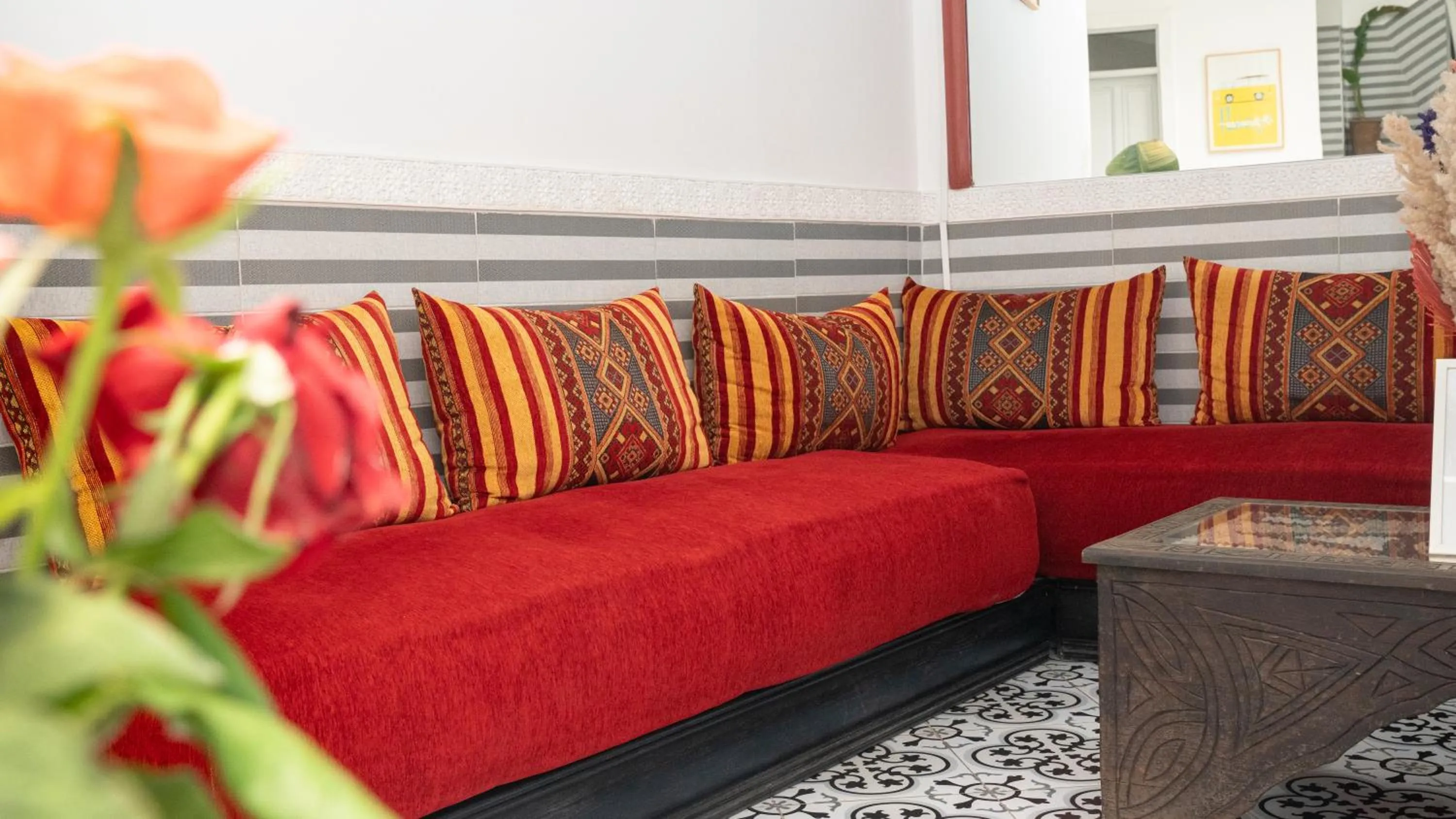 Seating area in Riad Allal