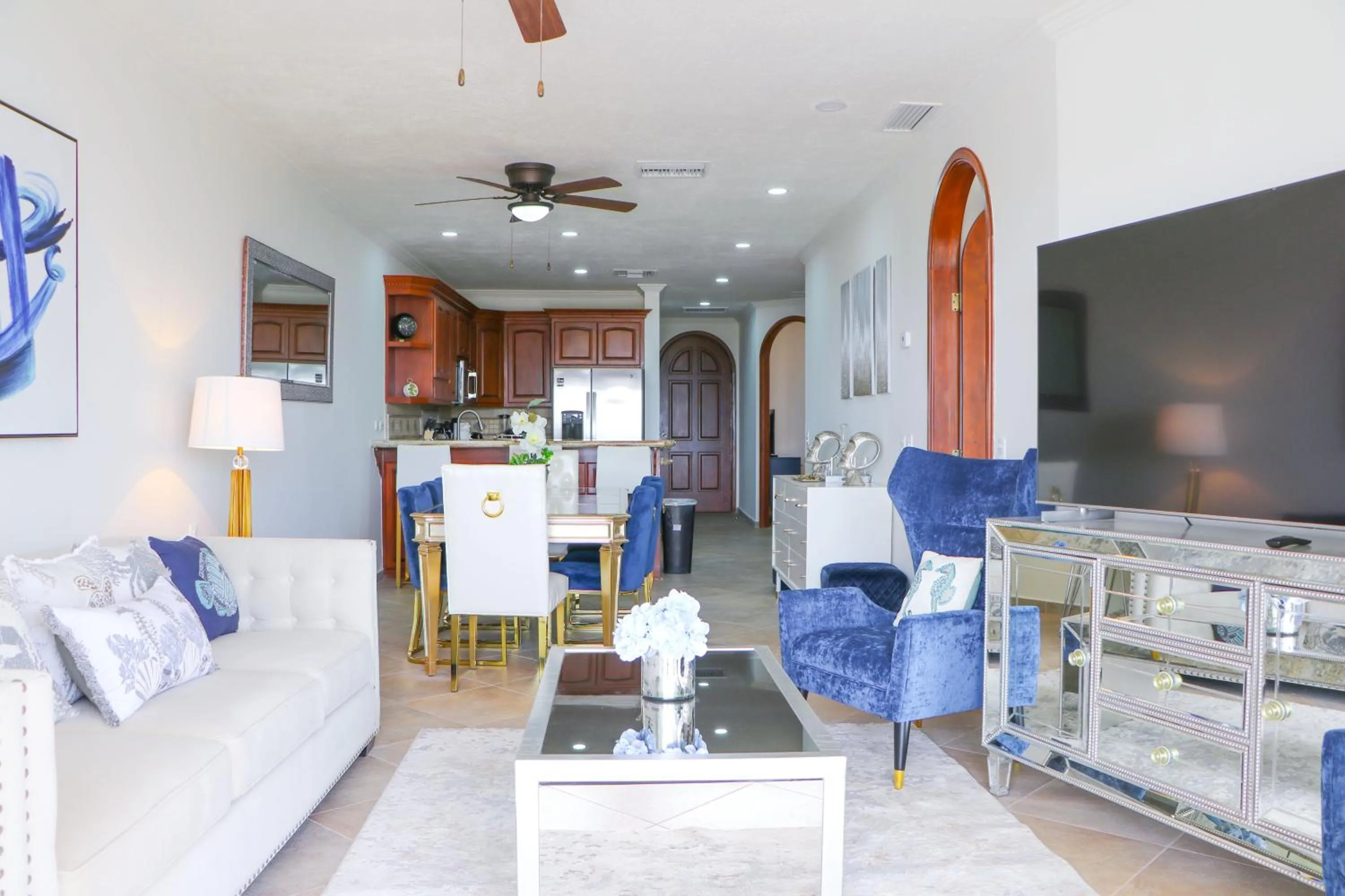 Living room in Casa Blanca Golf Villas
