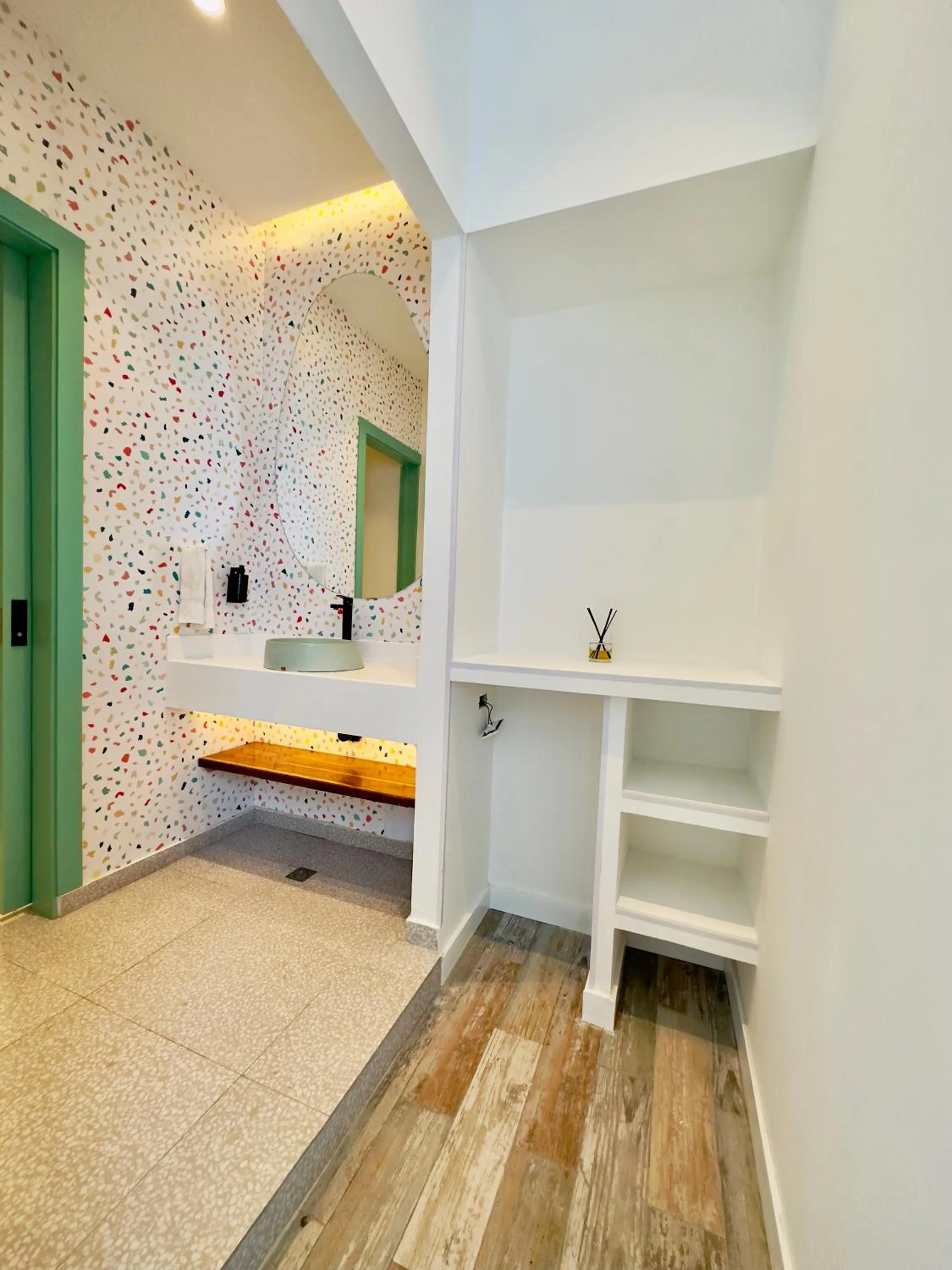 Bathroom, Bed in Hotel Nomadic Design