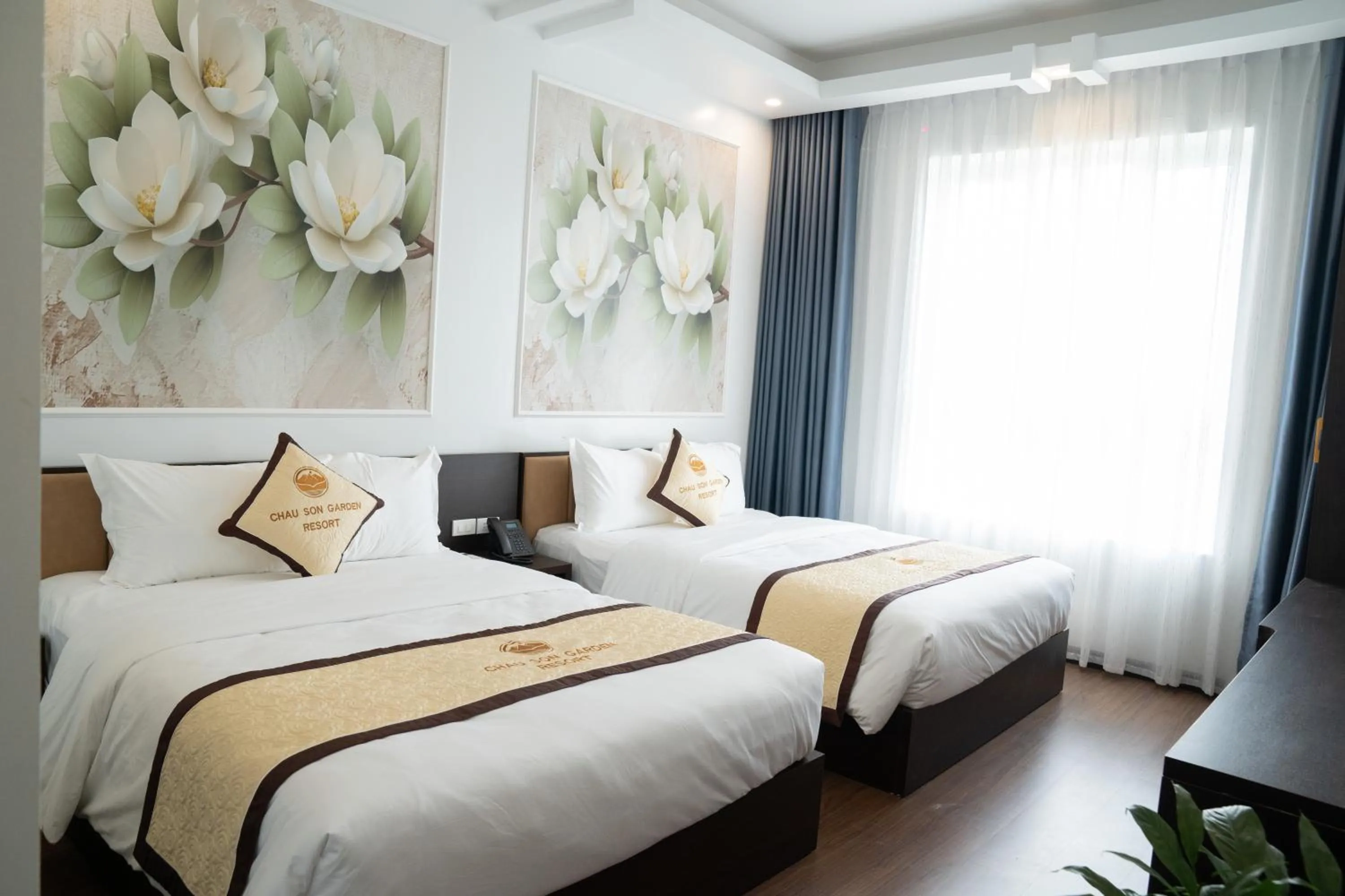 Bed in Châu Sơn Garden Resort