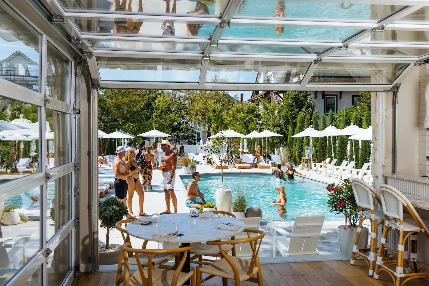 Swimming pool in The St Laurent Guest Rooms