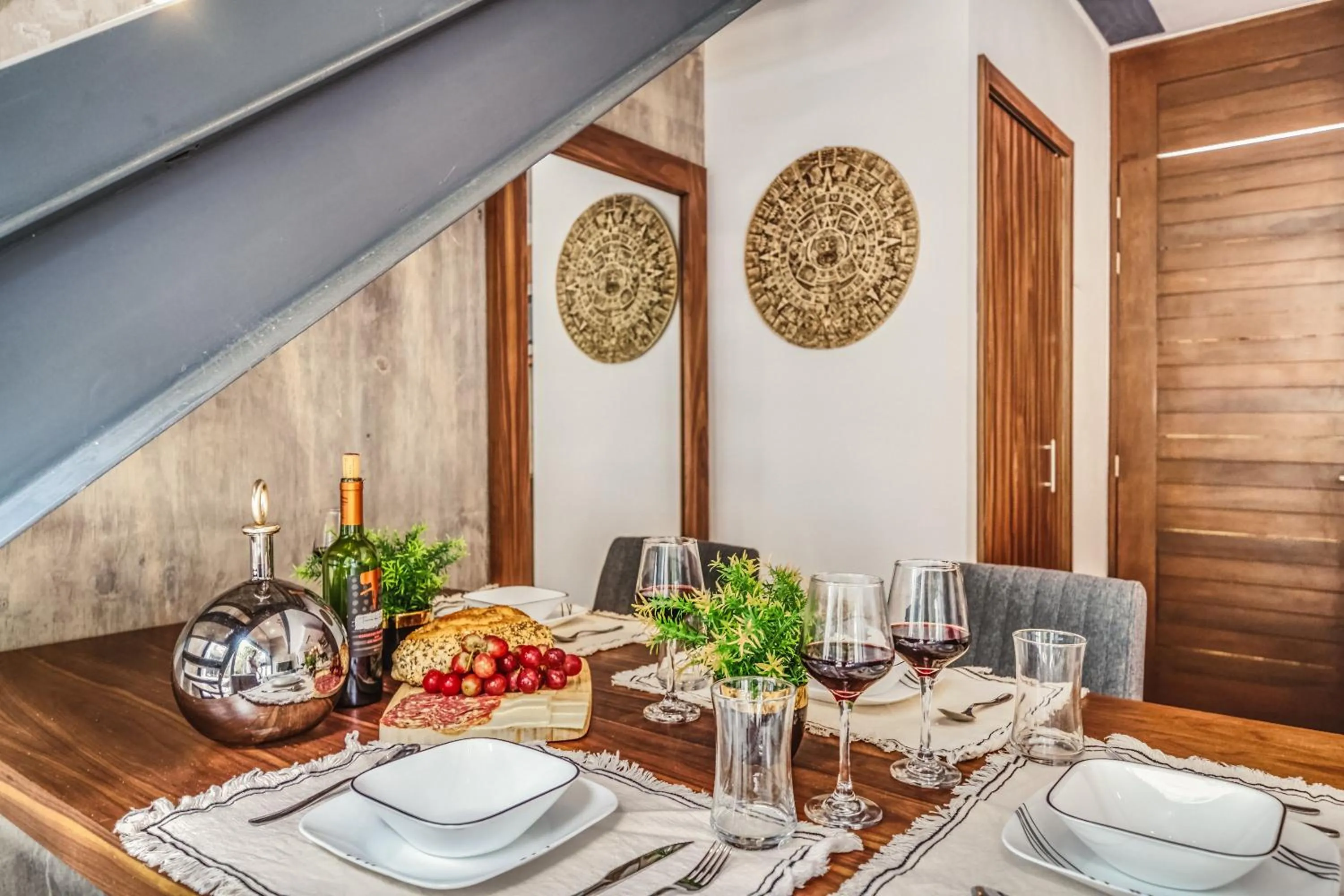 Dining area in Incredible 1BR Swim Up with Private Cenote and Big Gym