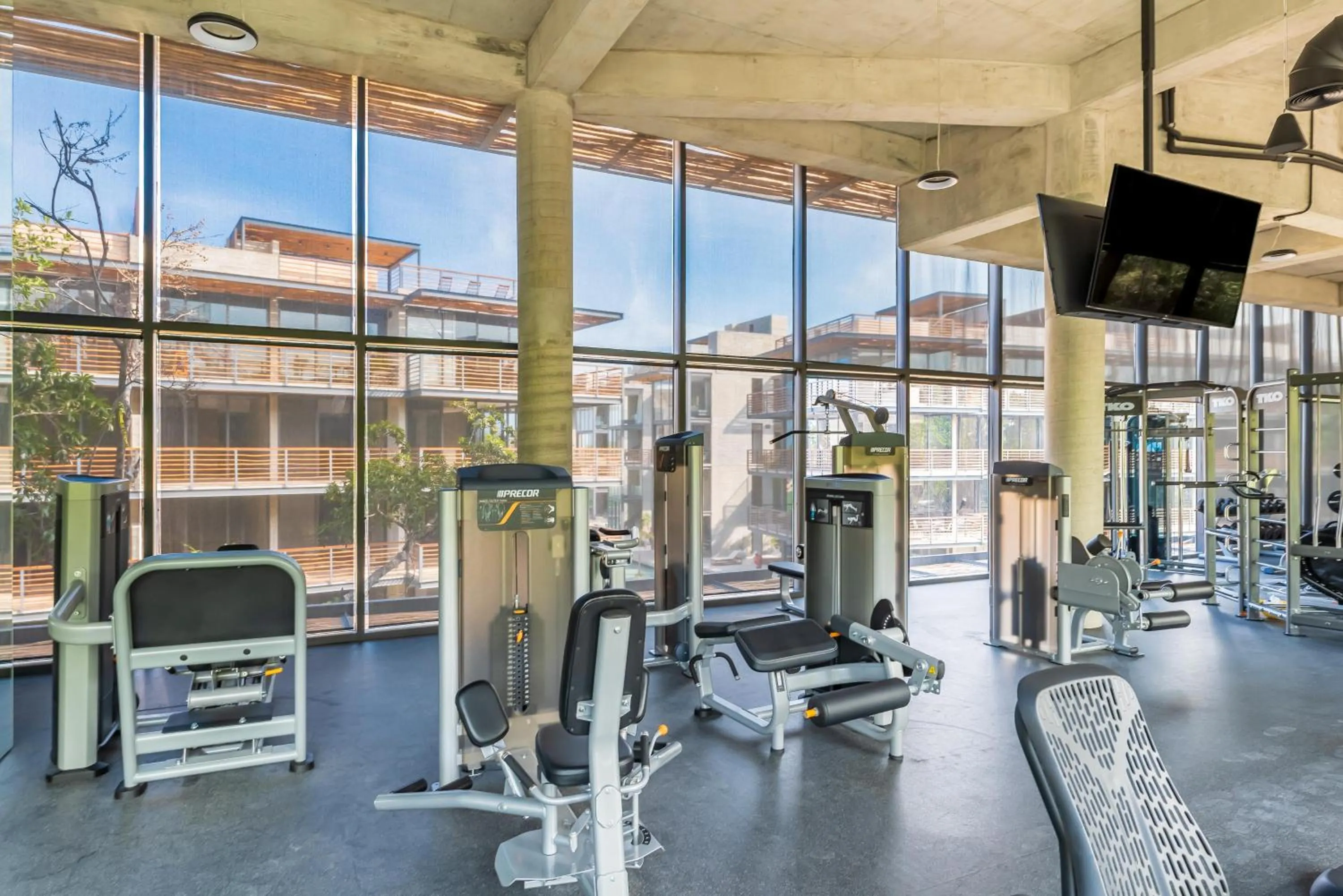 Fitness centre/facilities in Incredible 1BR Swim Up with Private Cenote and Big Gym