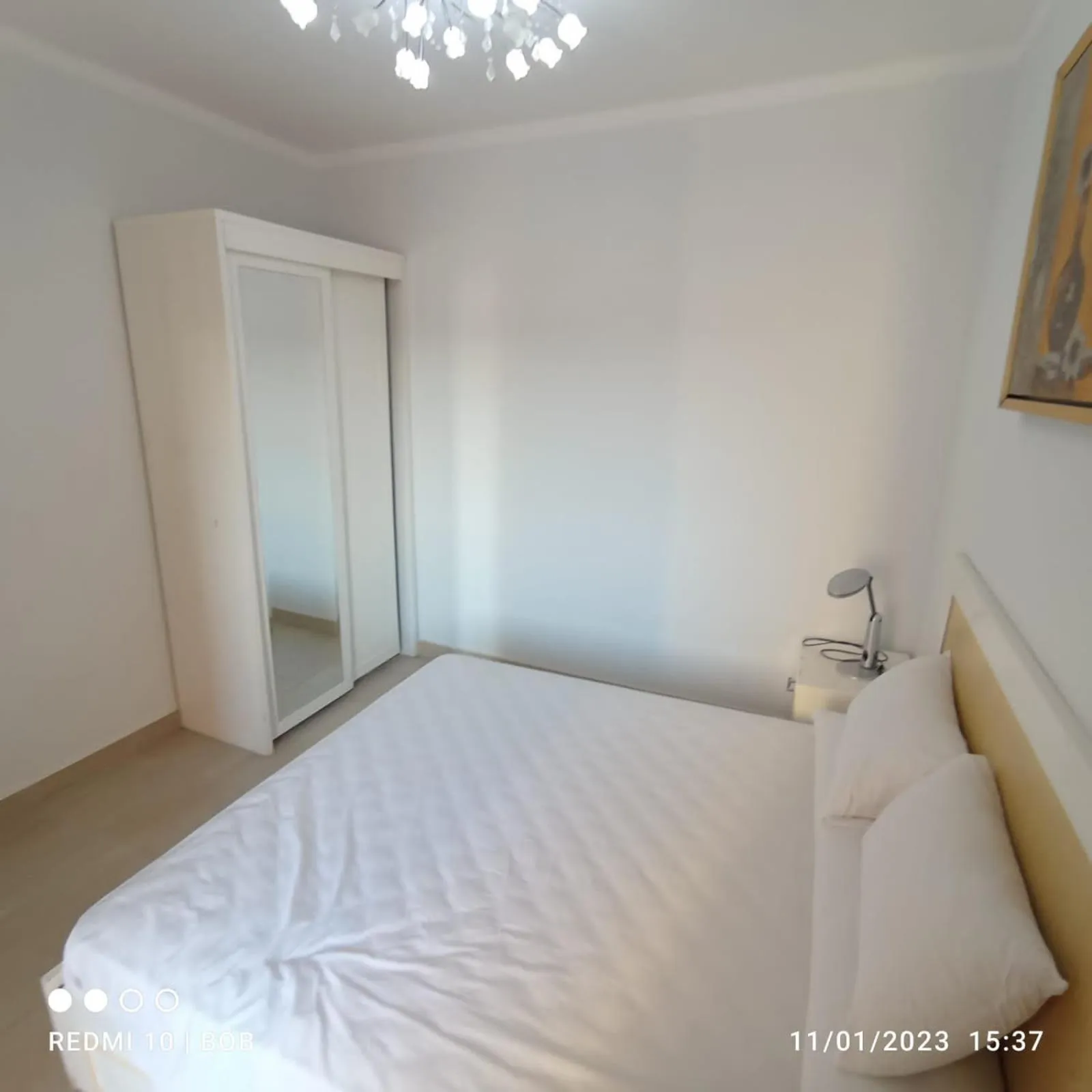 Bed in Apartment at ElKarma Aqua beach Resort