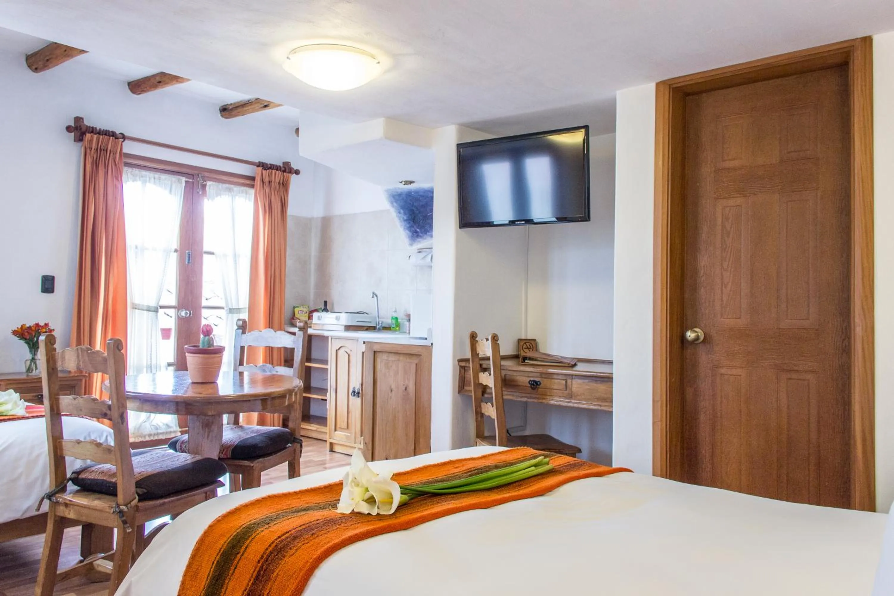 Photo of the whole room, Bed in Casa San Blas Cusco Exquisite By Xima