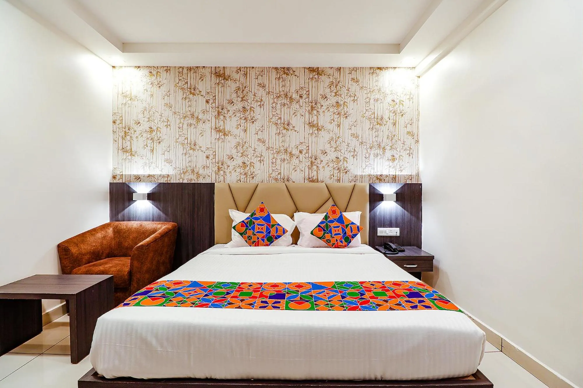 Bed in FabHotel Rotano Grand - Nr Marathahalli Bridge