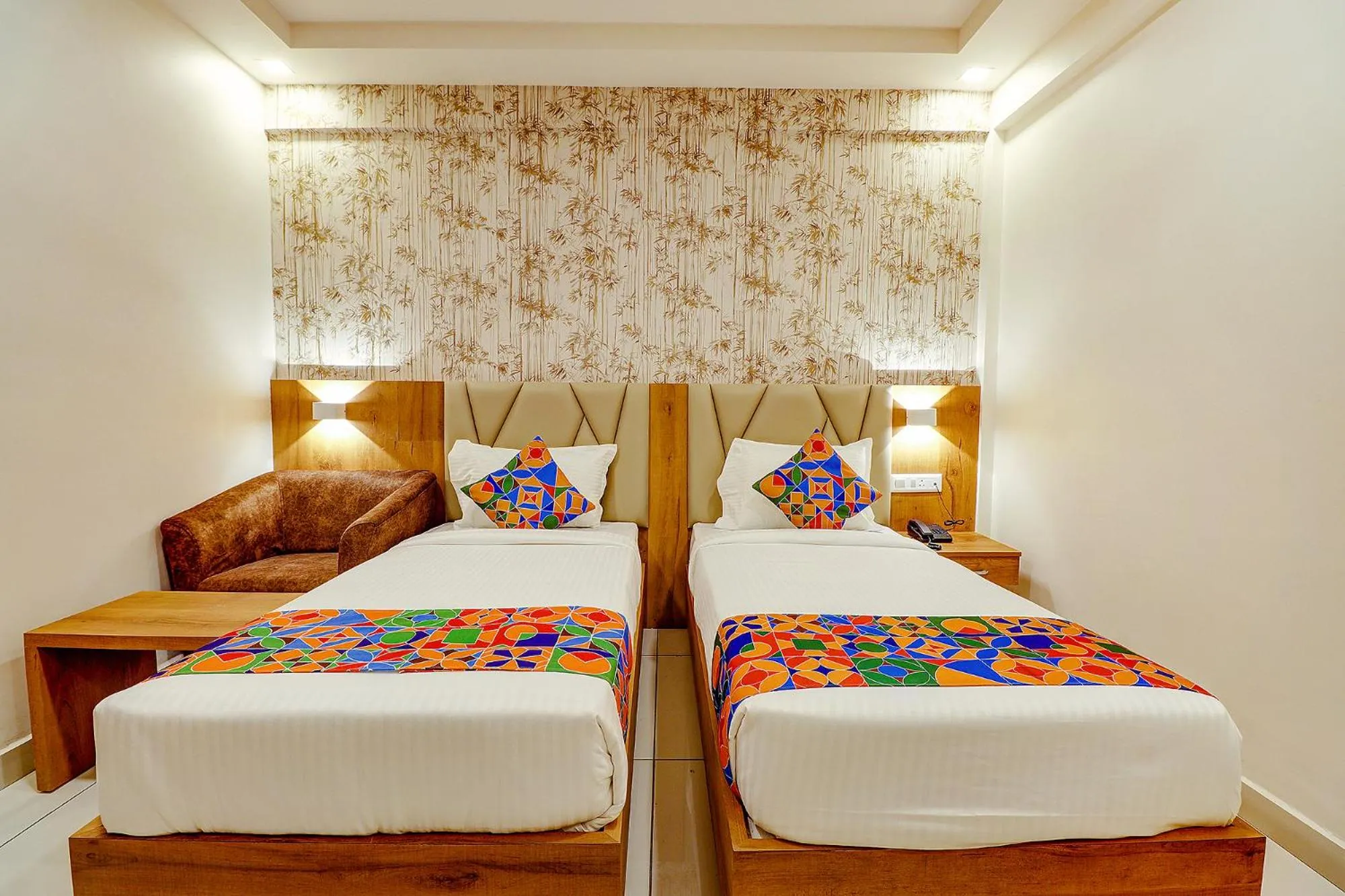 Bed in FabHotel Rotano Grand - Nr Marathahalli Bridge