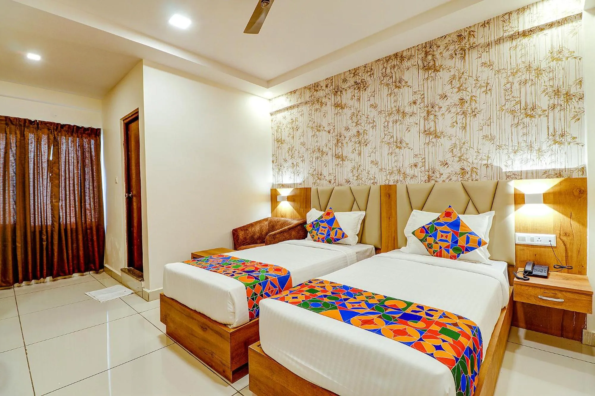 Bed in FabHotel Rotano Grand - Nr Marathahalli Bridge
