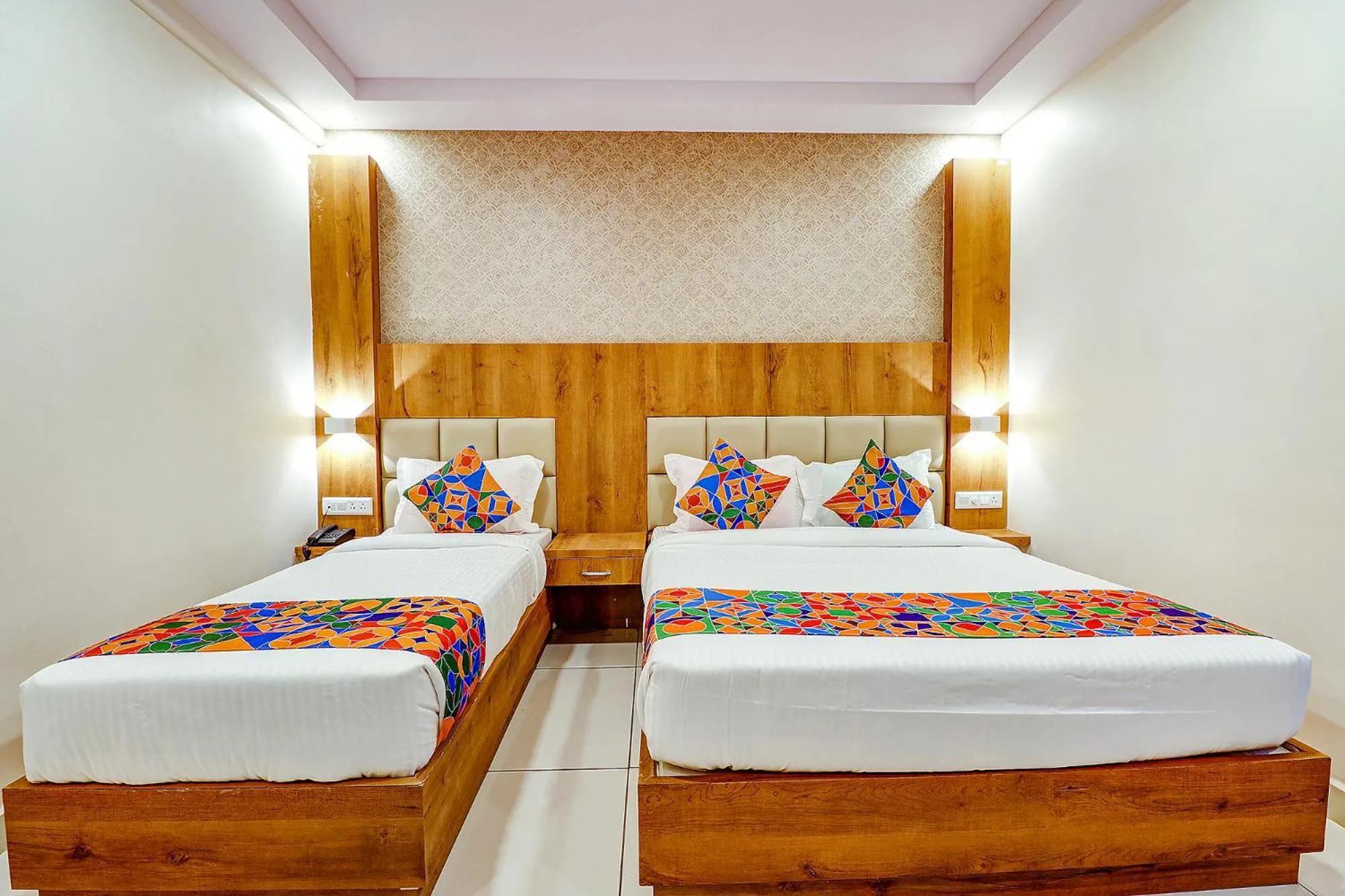 Bed in FabHotel Rotano Grand - Nr Marathahalli Bridge