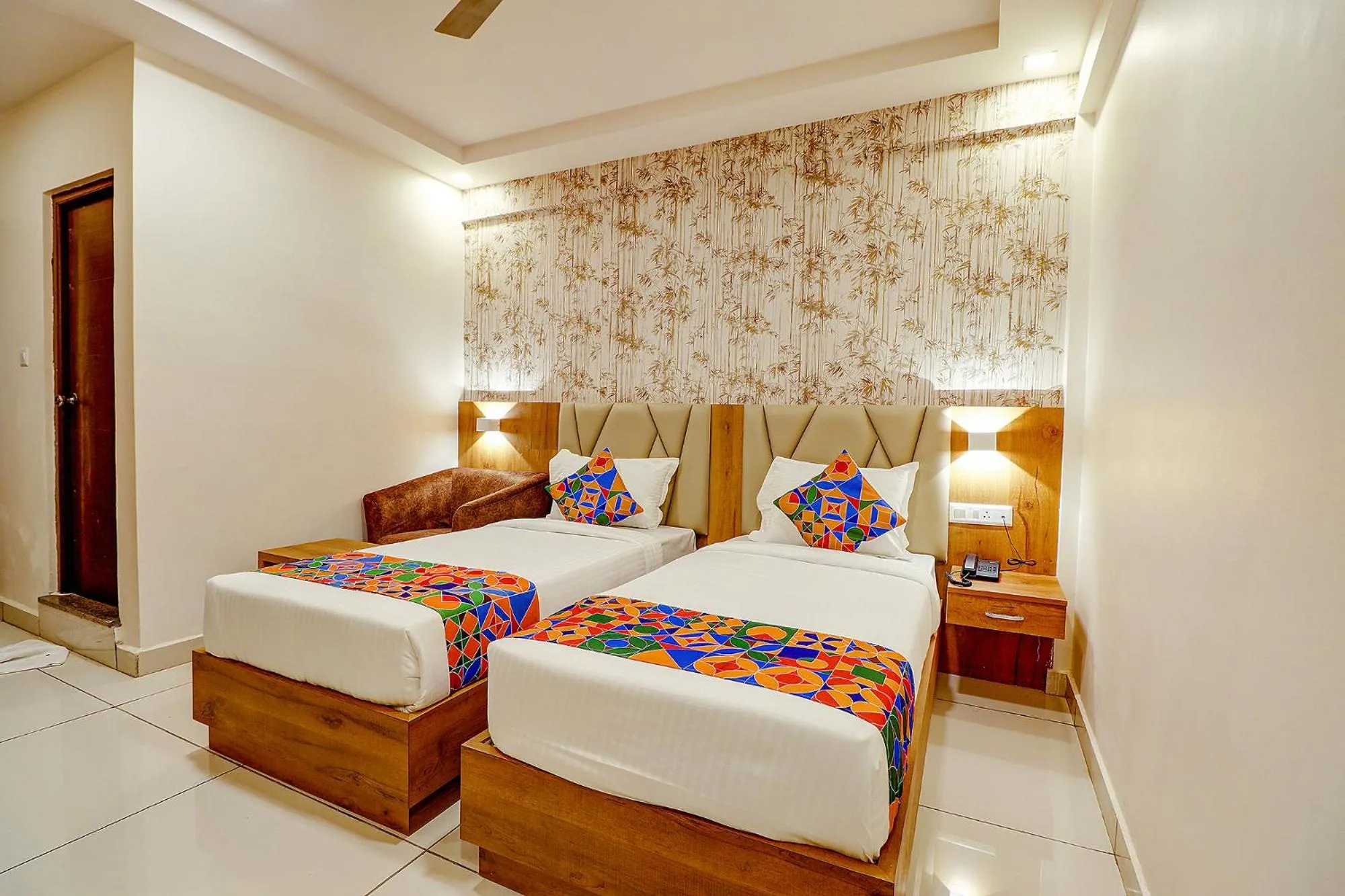 Bed in FabHotel Rotano Grand - Nr Marathahalli Bridge