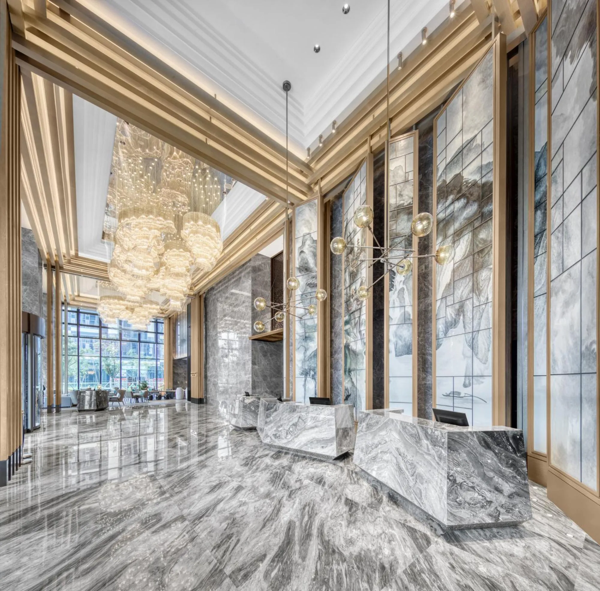 Restaurant/places to eat, Bed in Wanda Realm Kunming