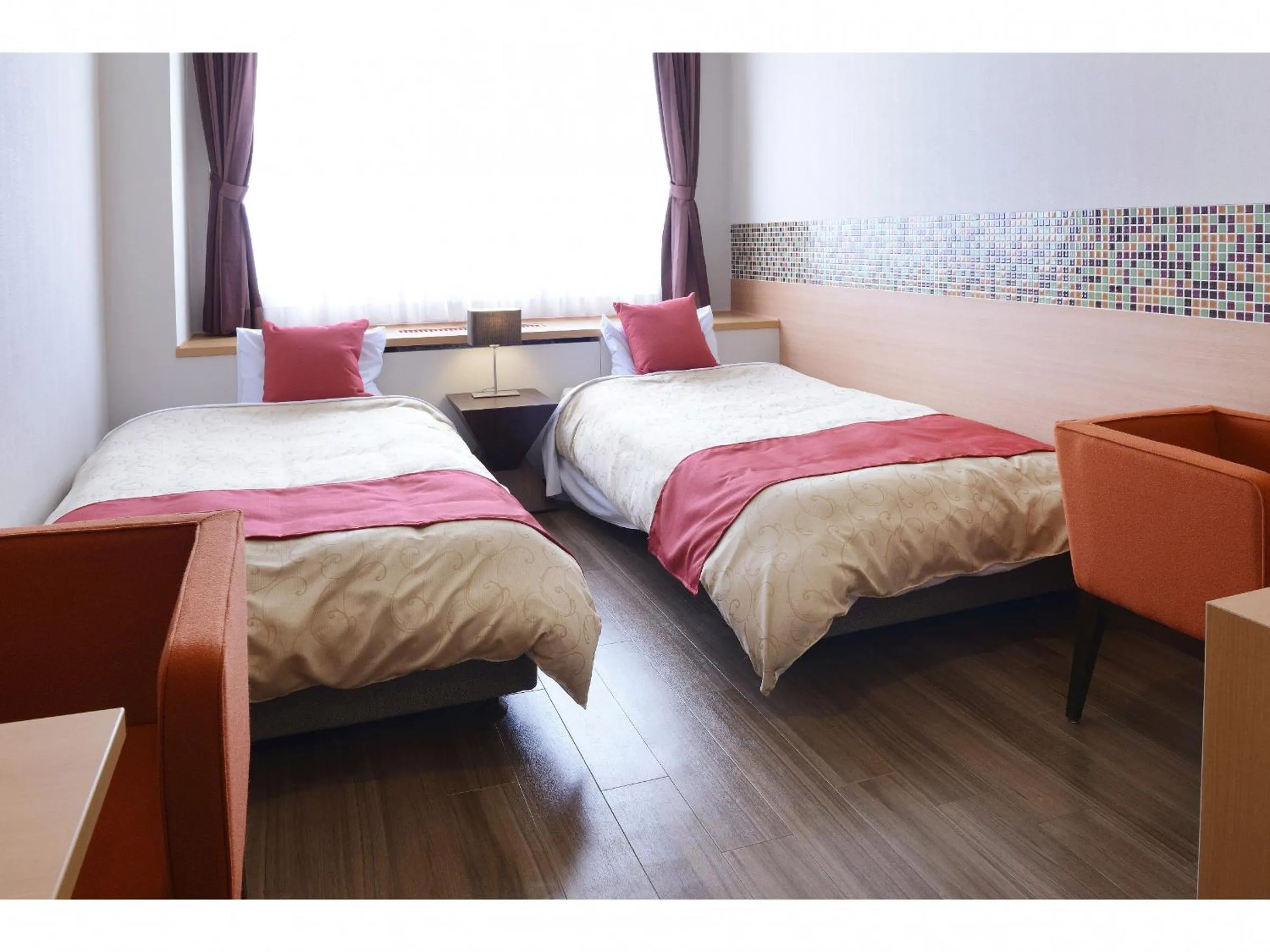 Bed in Hotel Seiryu Japanese Spa inn with spectacular view in Osaka