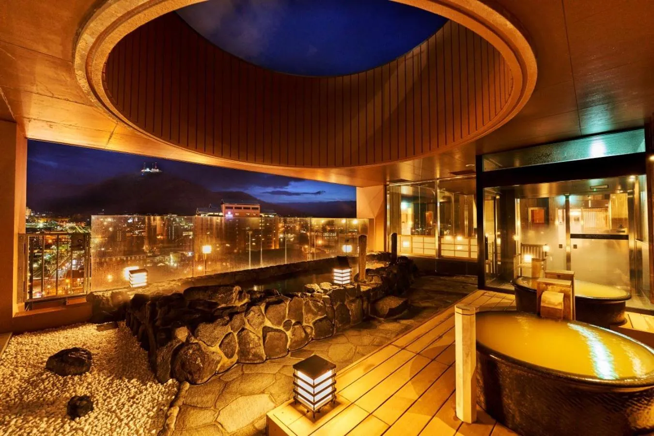 Open Air Bath in La Vista Hakodate Bay Annex