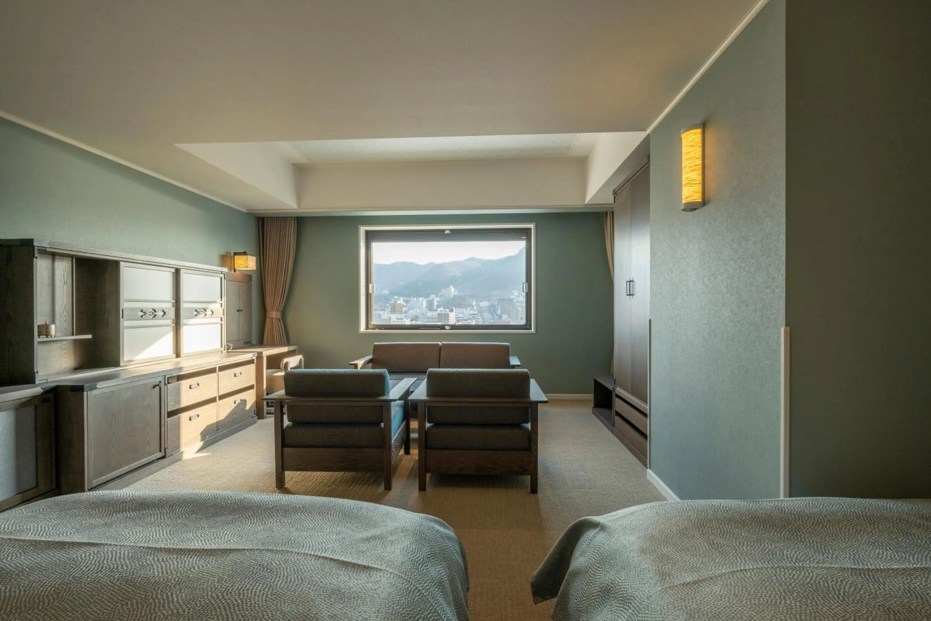 Photo of the whole room, Bed in La Vista Hakodate Bay Annex