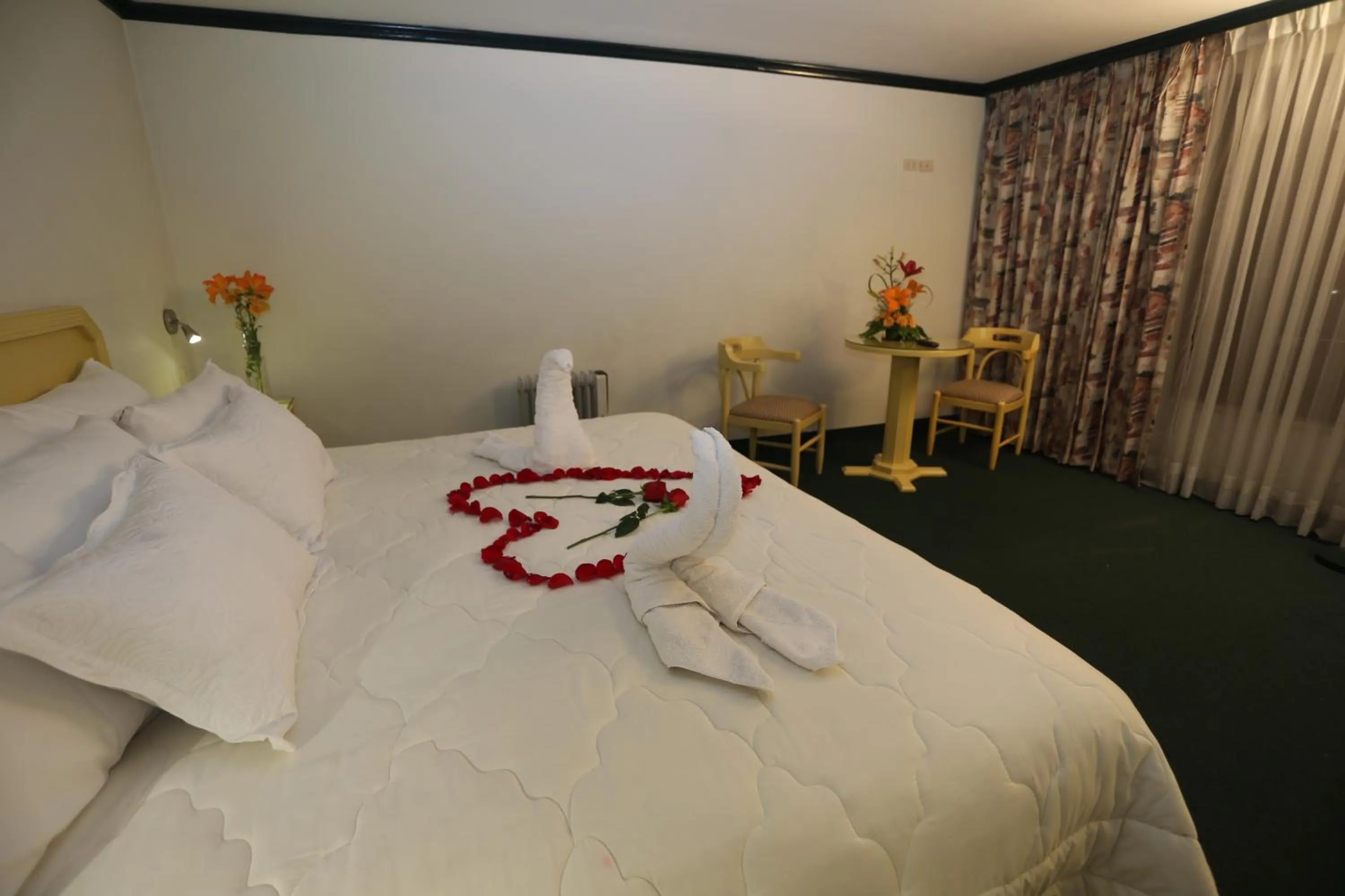 Bed in Plaza Mayor Hotel