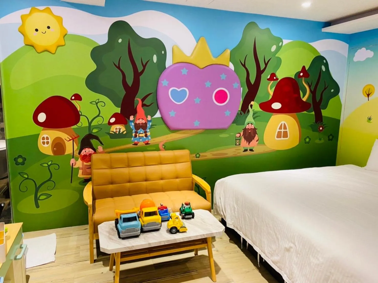 Decorative detail, Bed in Have Fun Hotel