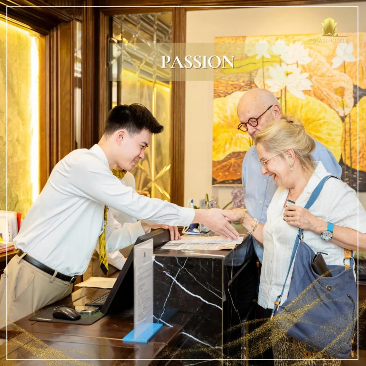 concierge in Minasi Premium Hotel