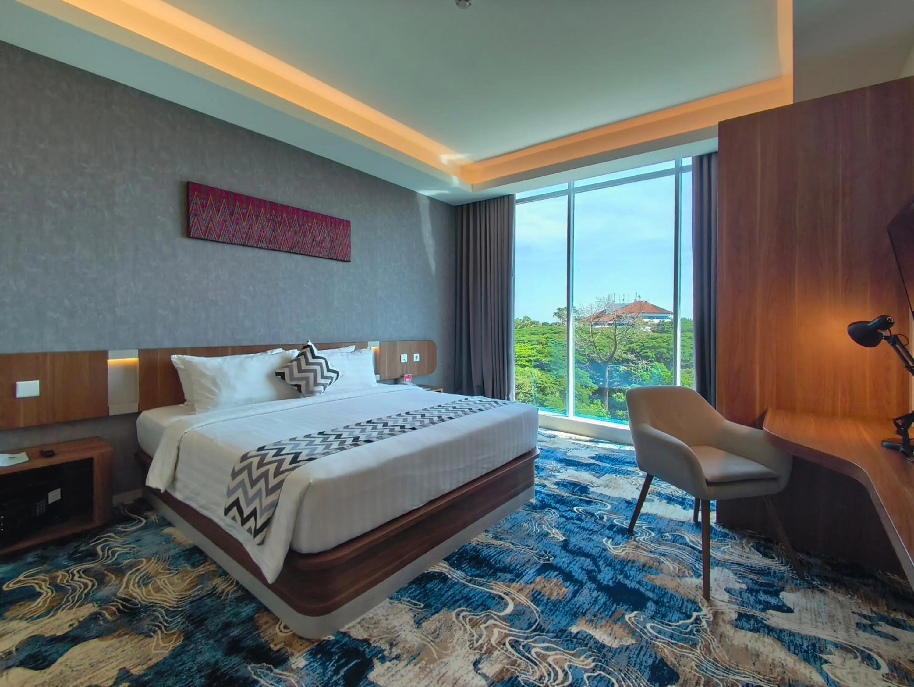 Bed in UNHAS HOTEL & CONVENTION