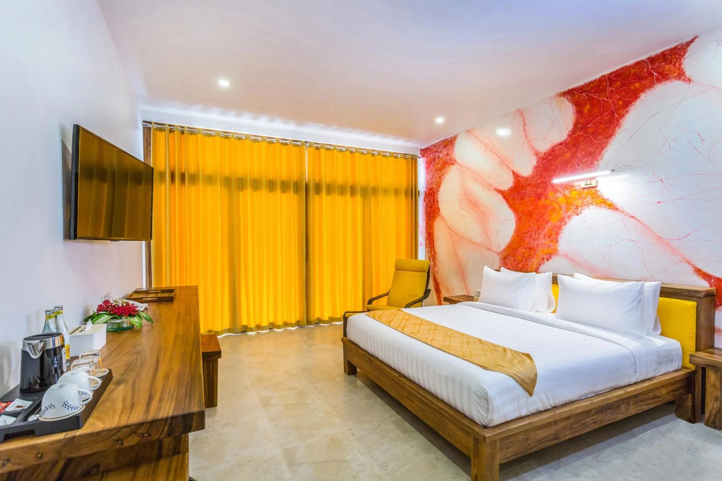 Bedroom, Bed in Pearl Sunset Resort - Sunset Moments, Adults Only