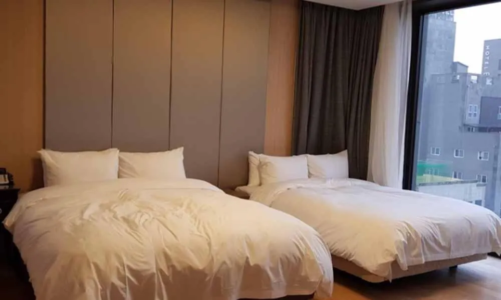Bed in Gangneung Grey Hotel