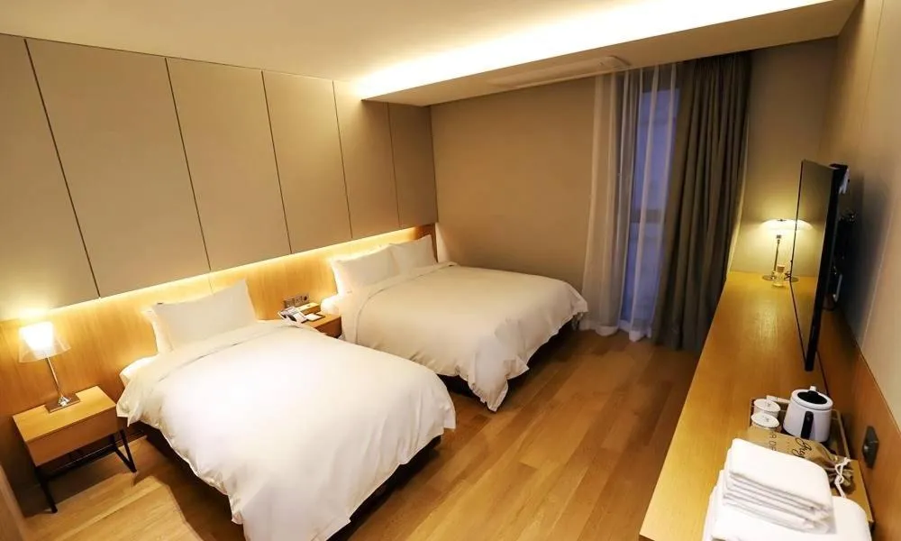Bed in Gangneung Grey Hotel