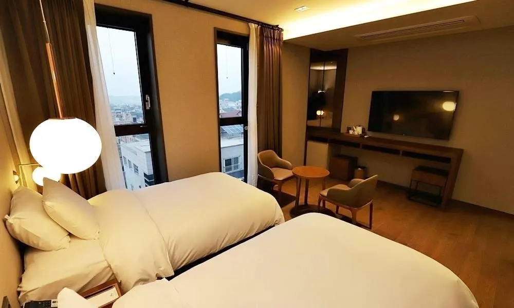 Bed in Gangneung Grey Hotel