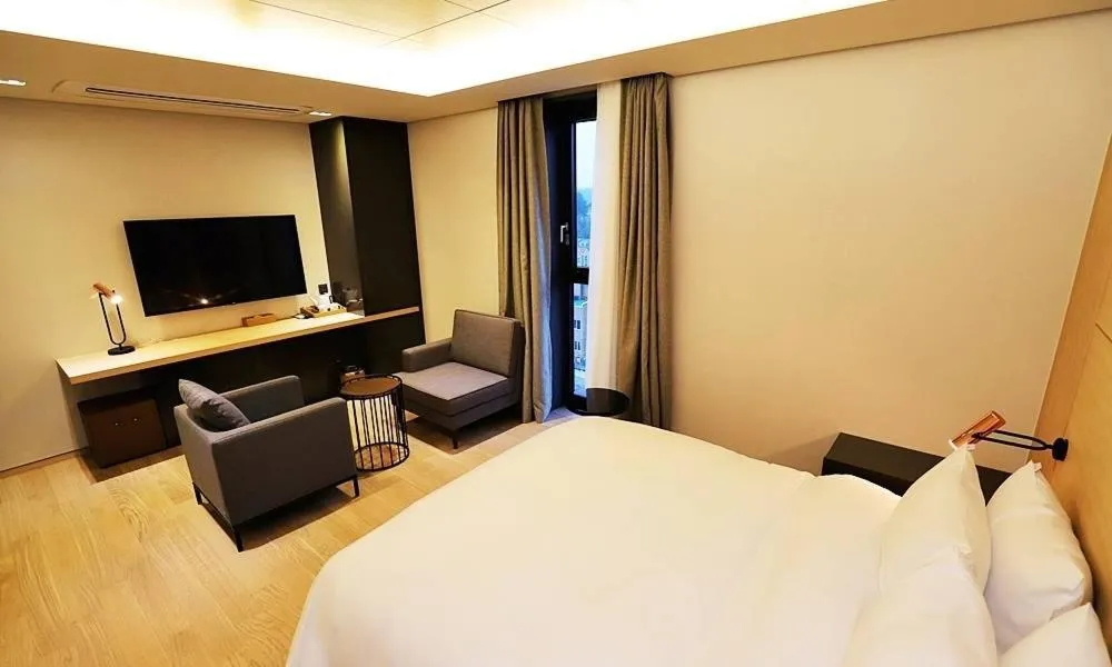 Bed in Gangneung Grey Hotel