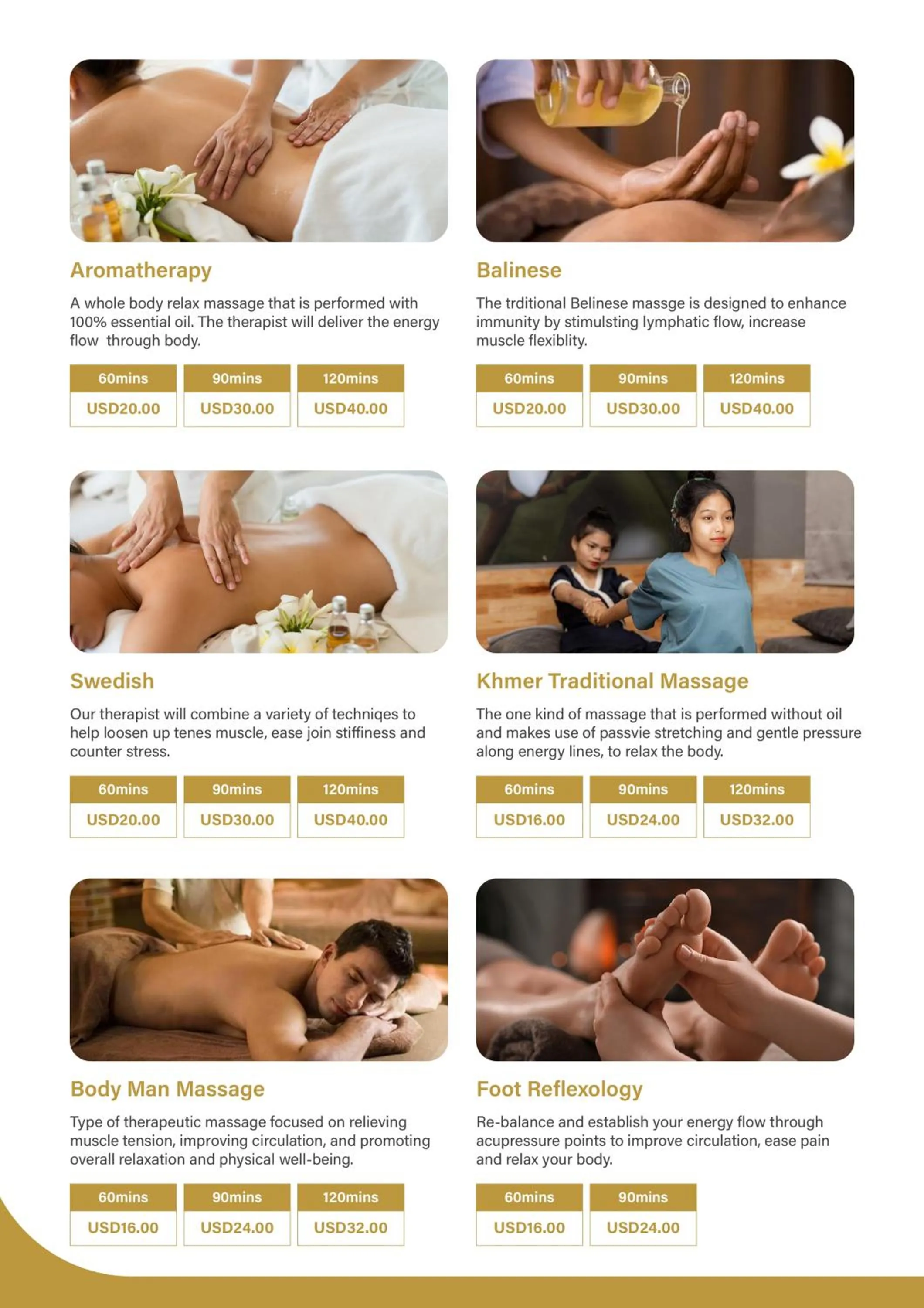 Massage in Blanc Smith Hotel