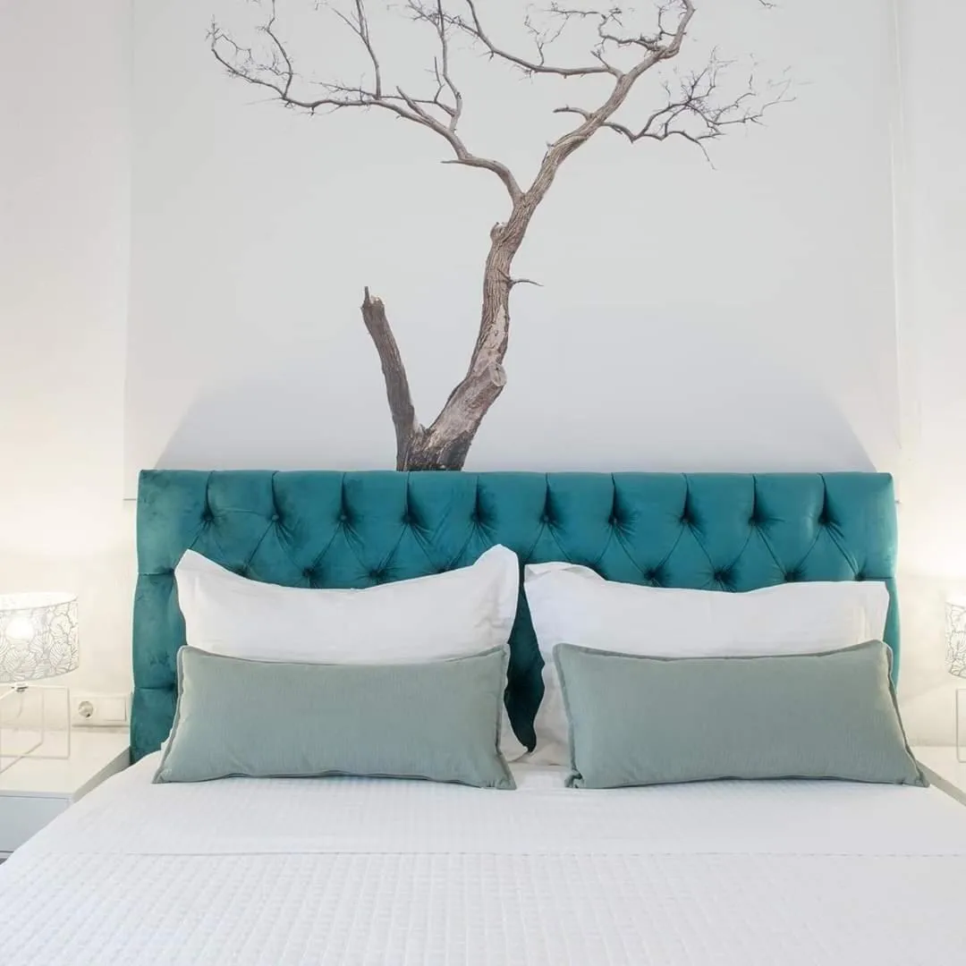 Bed in Hotel Papanikolaou