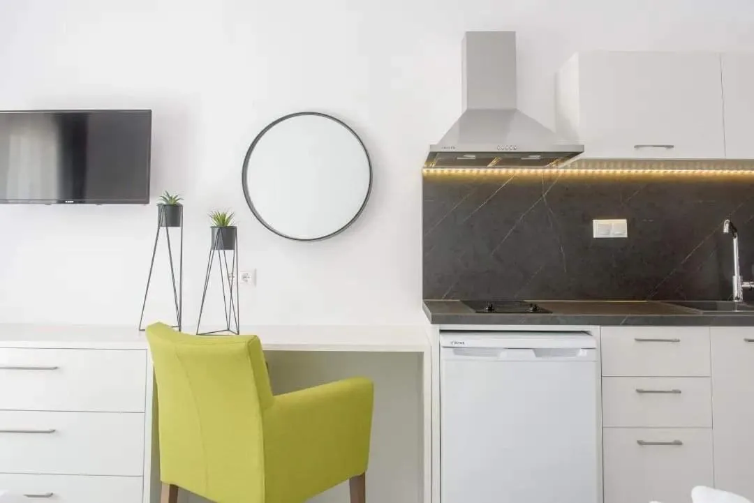 Kitchen or kitchenette in Hotel Papanikolaou