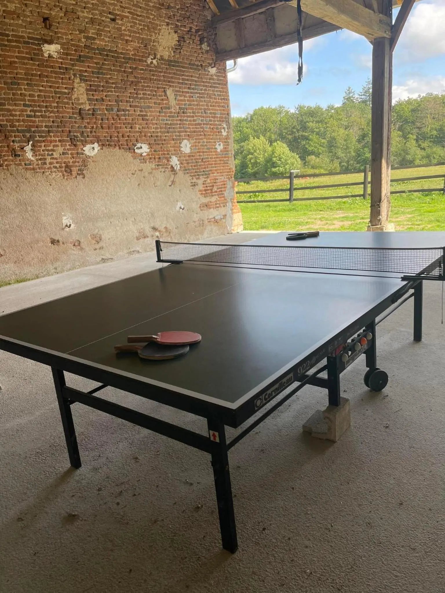 Table tennis in Gîte à la campagne 1 chambre Les Grandes Maisons Espace jacuzzi hammam SPA