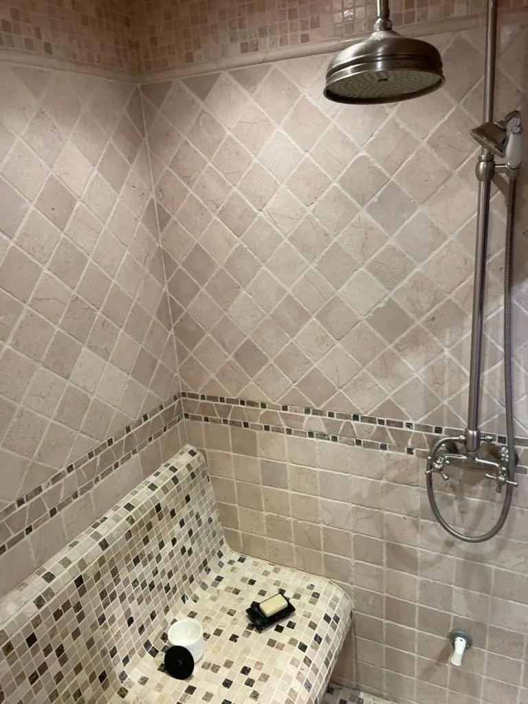 Steam room in Gîte à la campagne 1 chambre Les Grandes Maisons Espace jacuzzi hammam SPA