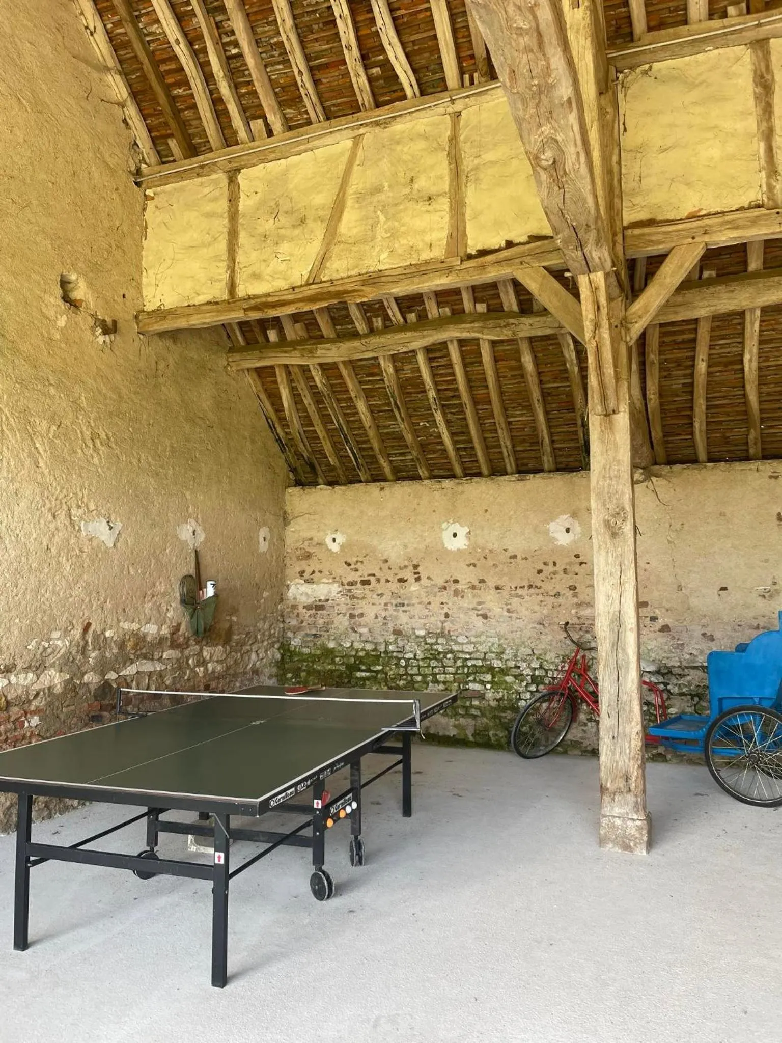 Table tennis in Gîte à la campagne 1 chambre Les Grandes Maisons Espace jacuzzi hammam SPA