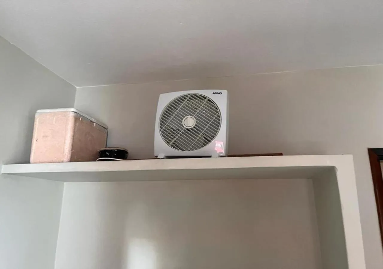 fireplace in Apartamento Vila Tupi Praia Grande