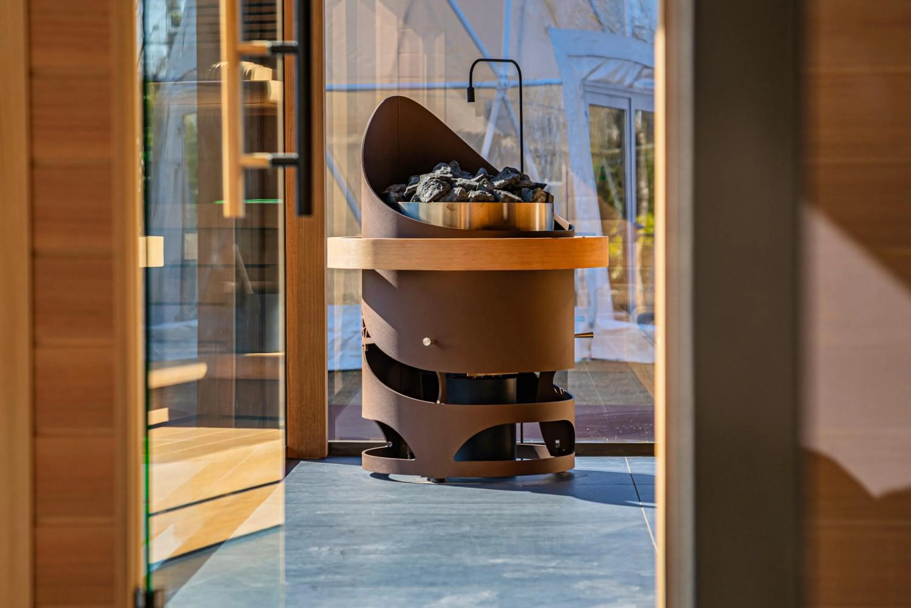 Sauna in Normafa Hotel & Retreat