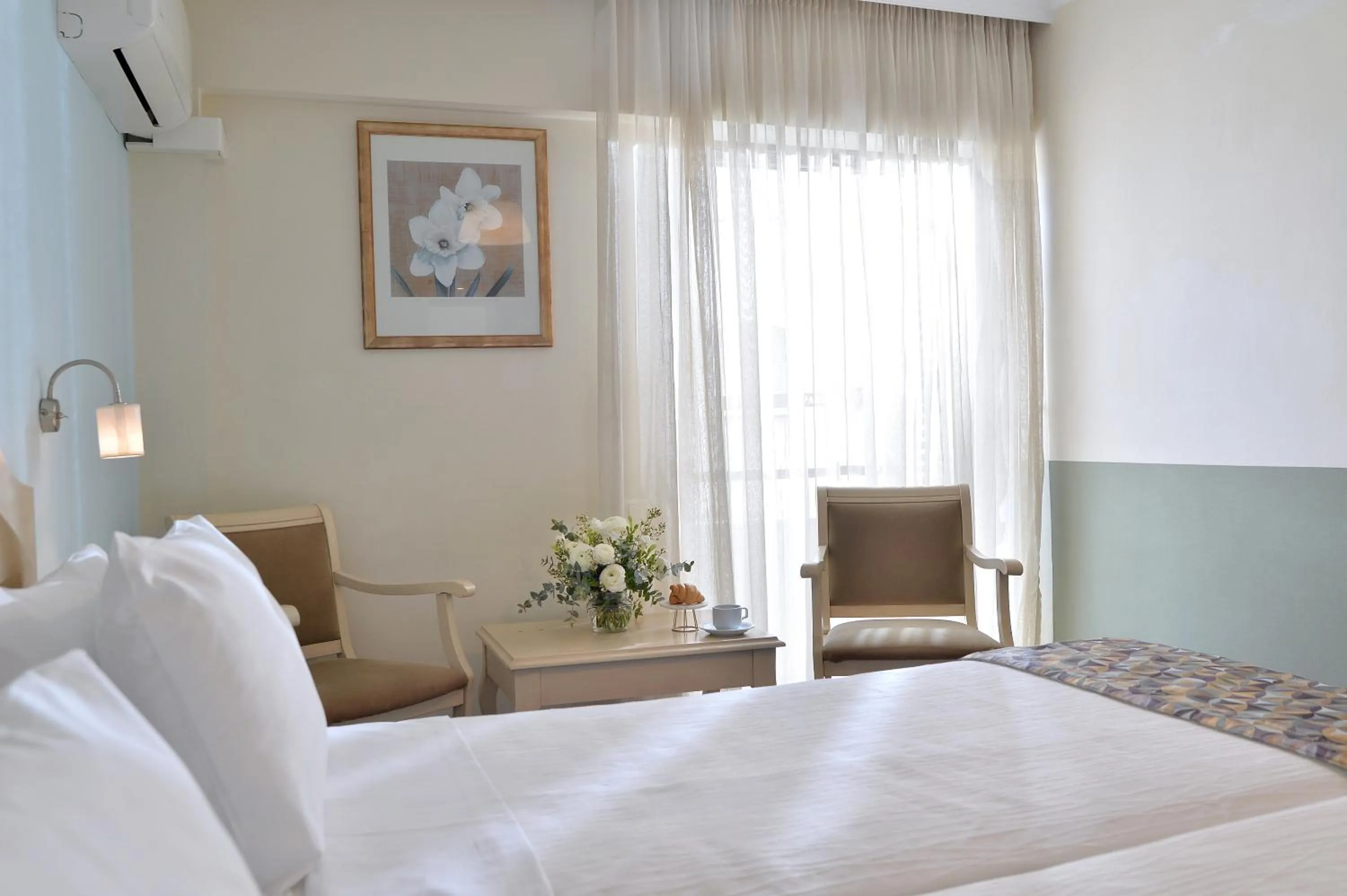 Bedroom, Bed in Airotel Parthenon