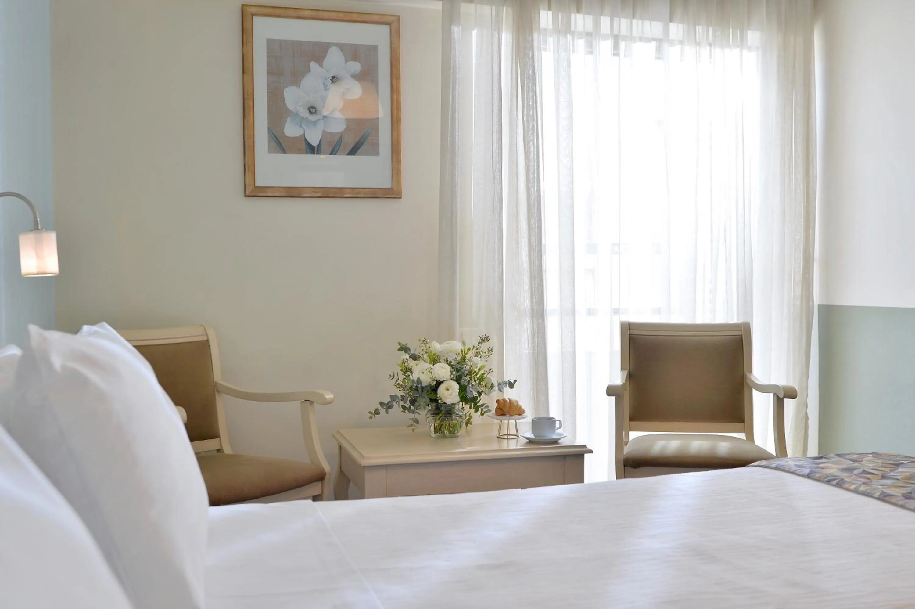 Bedroom, Bed in Airotel Parthenon