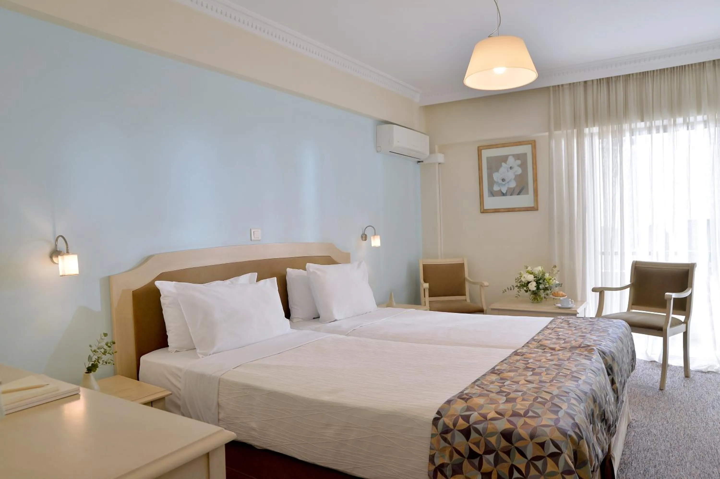 Bedroom, Bed in Airotel Parthenon