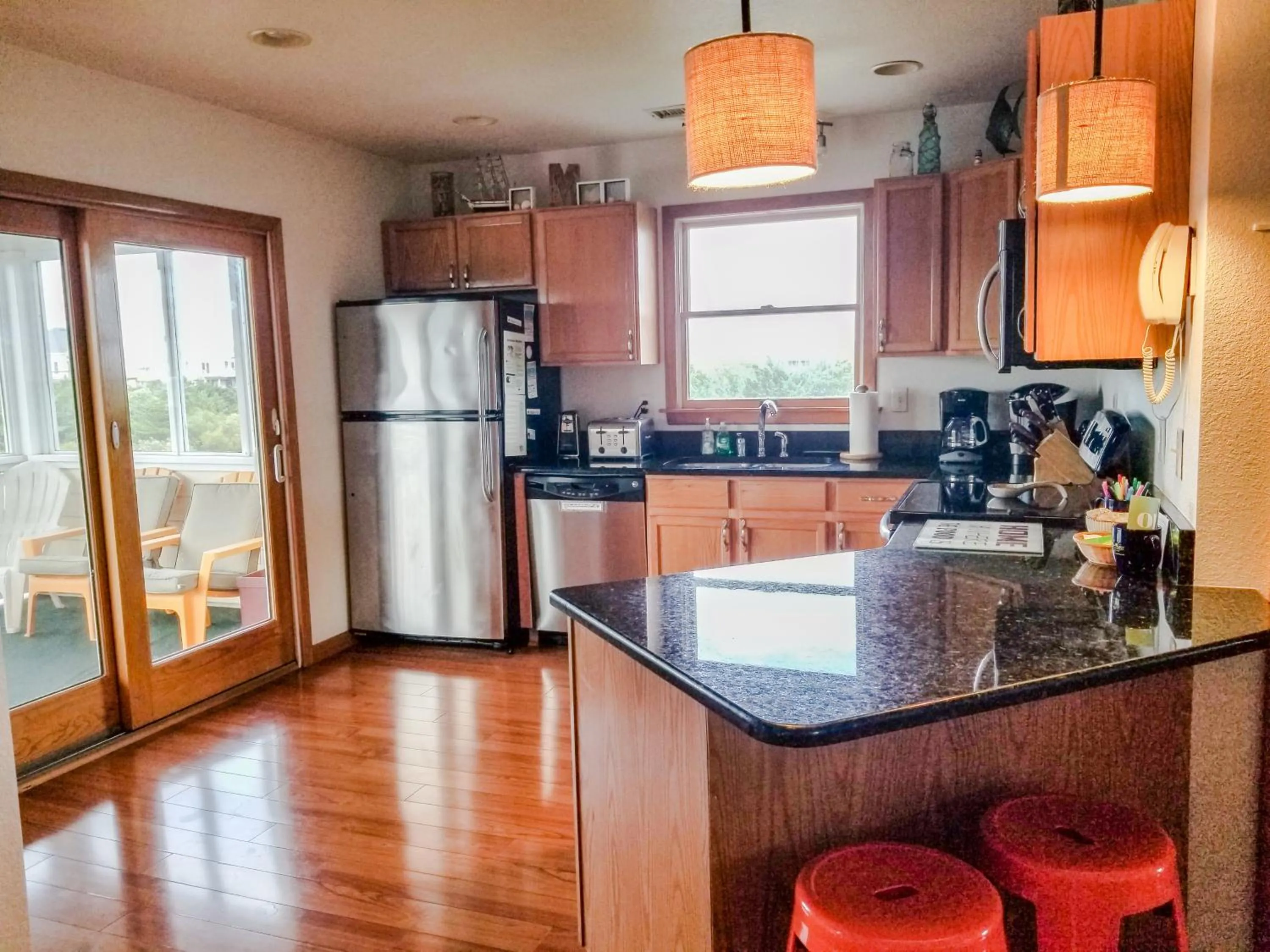 Kitchen or kitchenette in Lake Front Modern Beach House-Hatteras Island