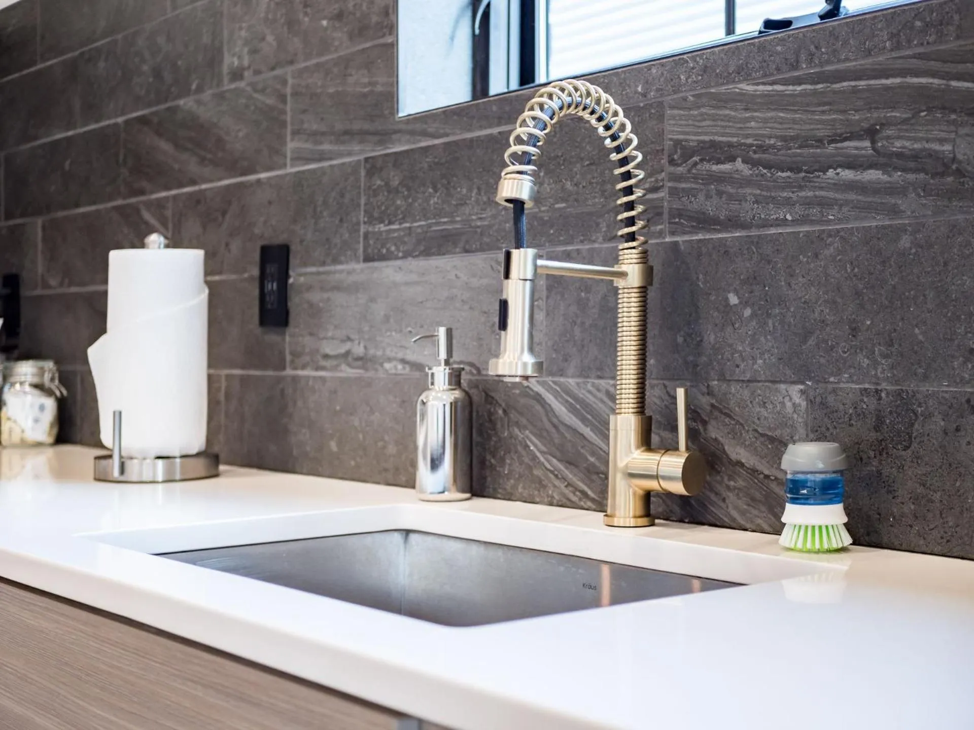 Kitchen or kitchenette in Historic German Village Industrial Masterpiece