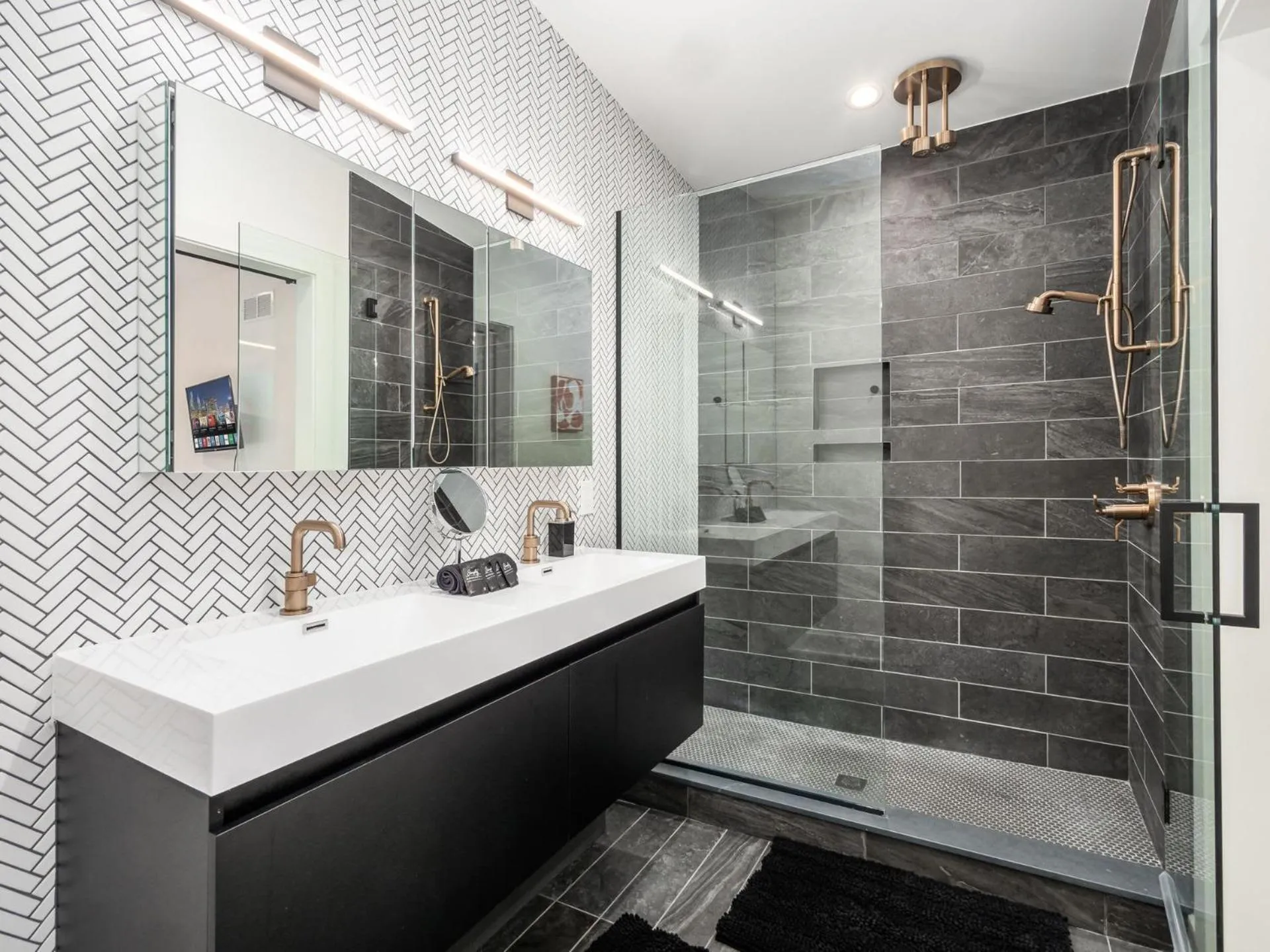 Shower in Historic German Village Industrial Masterpiece