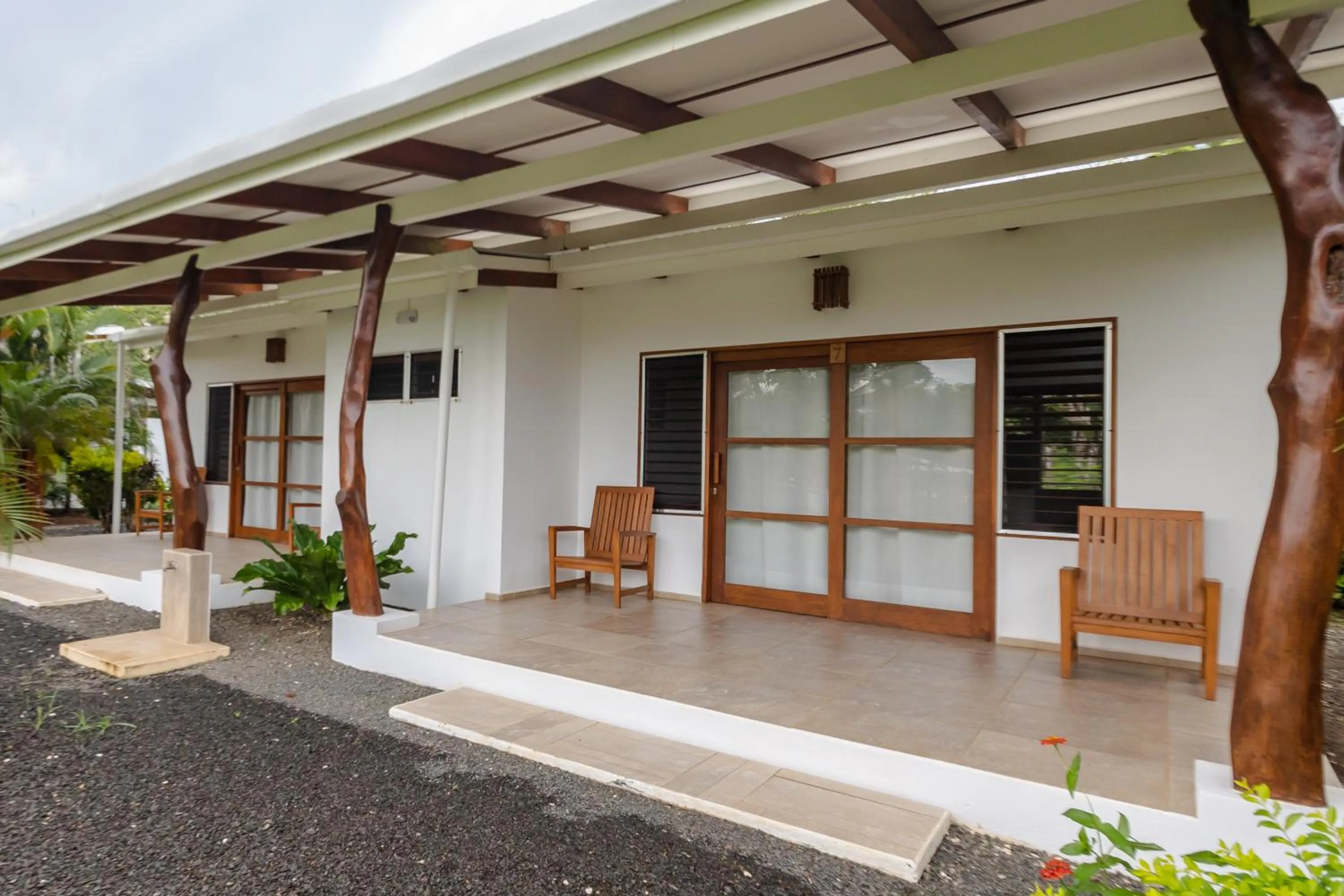 Patio in Salvatierra Beachfront Hotel