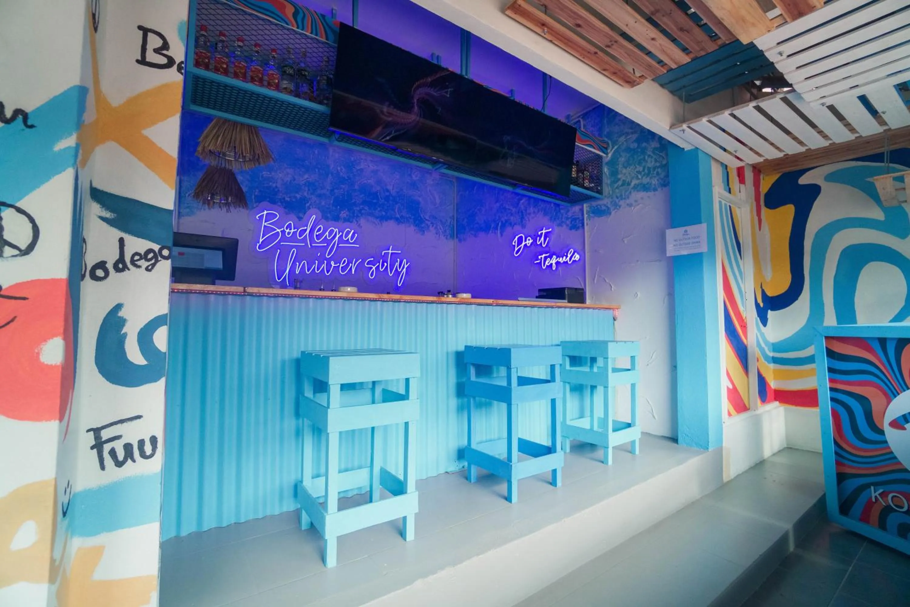 Seating area in Bodega Koh Phi Phi