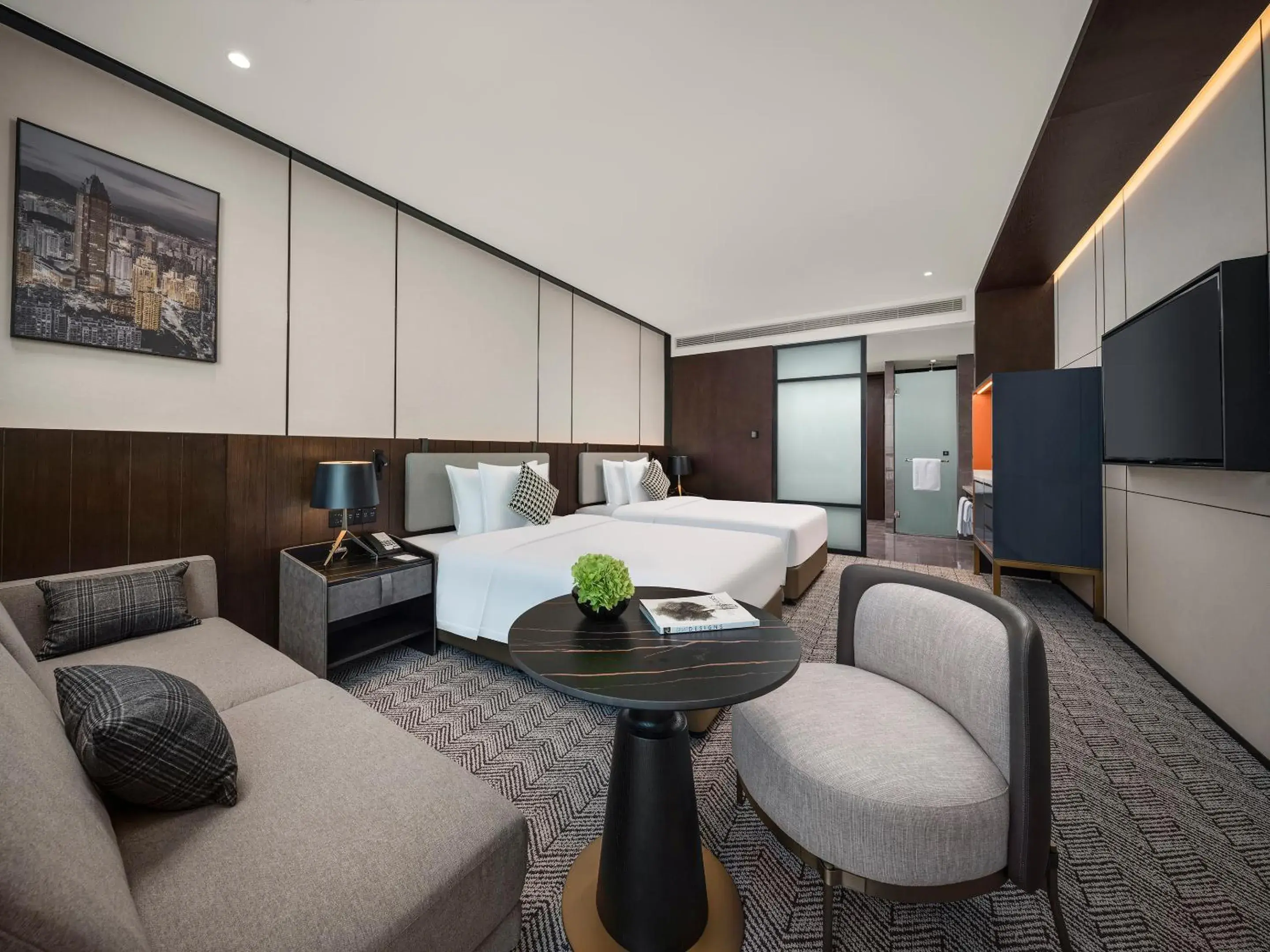 Grand New Century Twin Bed Room in Grand New Century Hotel Wenzhou Grand New Century Twin Bed Room in Grand New Century Hotel Wenzhou
