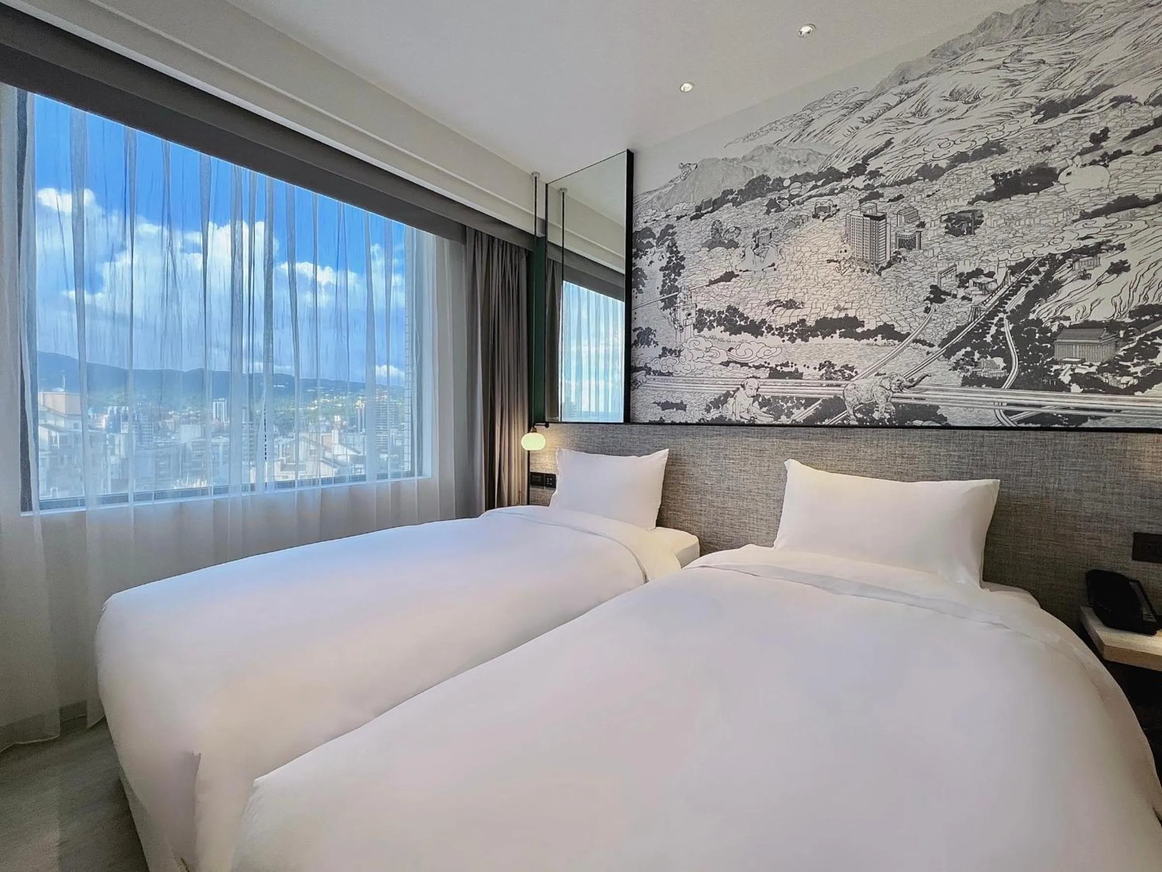 Bed in Boutech JianTan Hotel