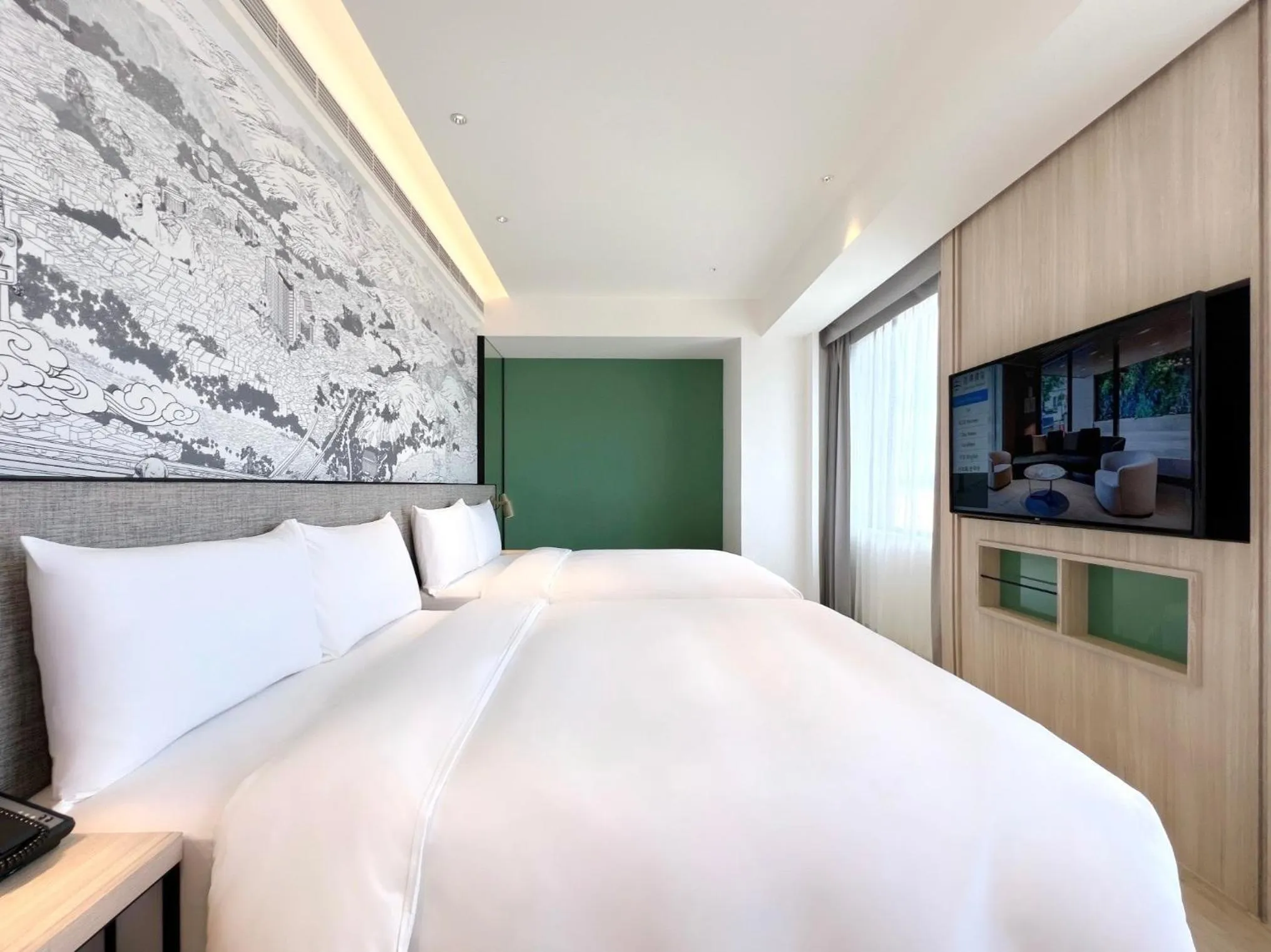 Photo of the whole room, Bed in Boutech JianTan Hotel