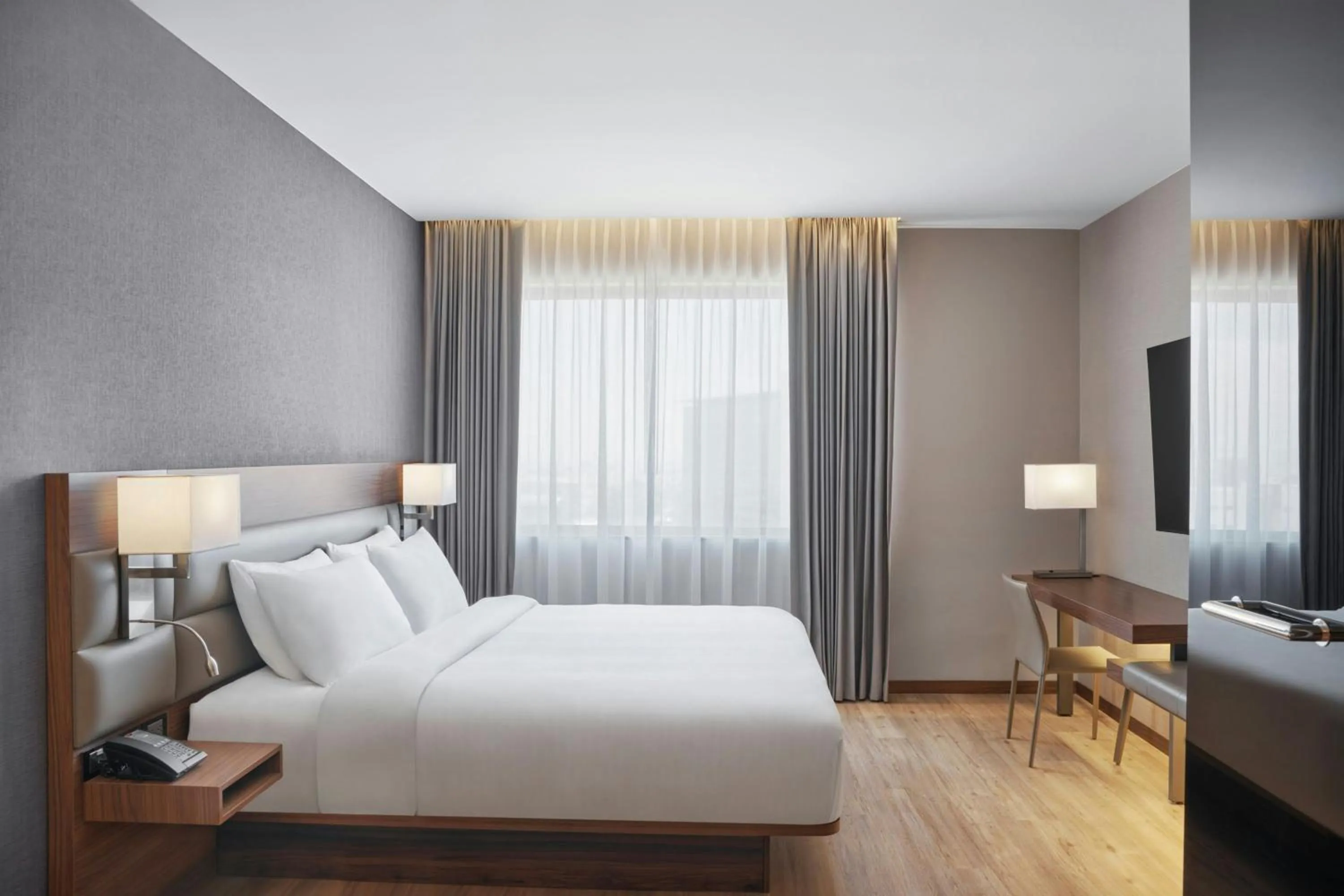 Photo of the whole room, Bed in AC Hotel by Marriott Saltillo