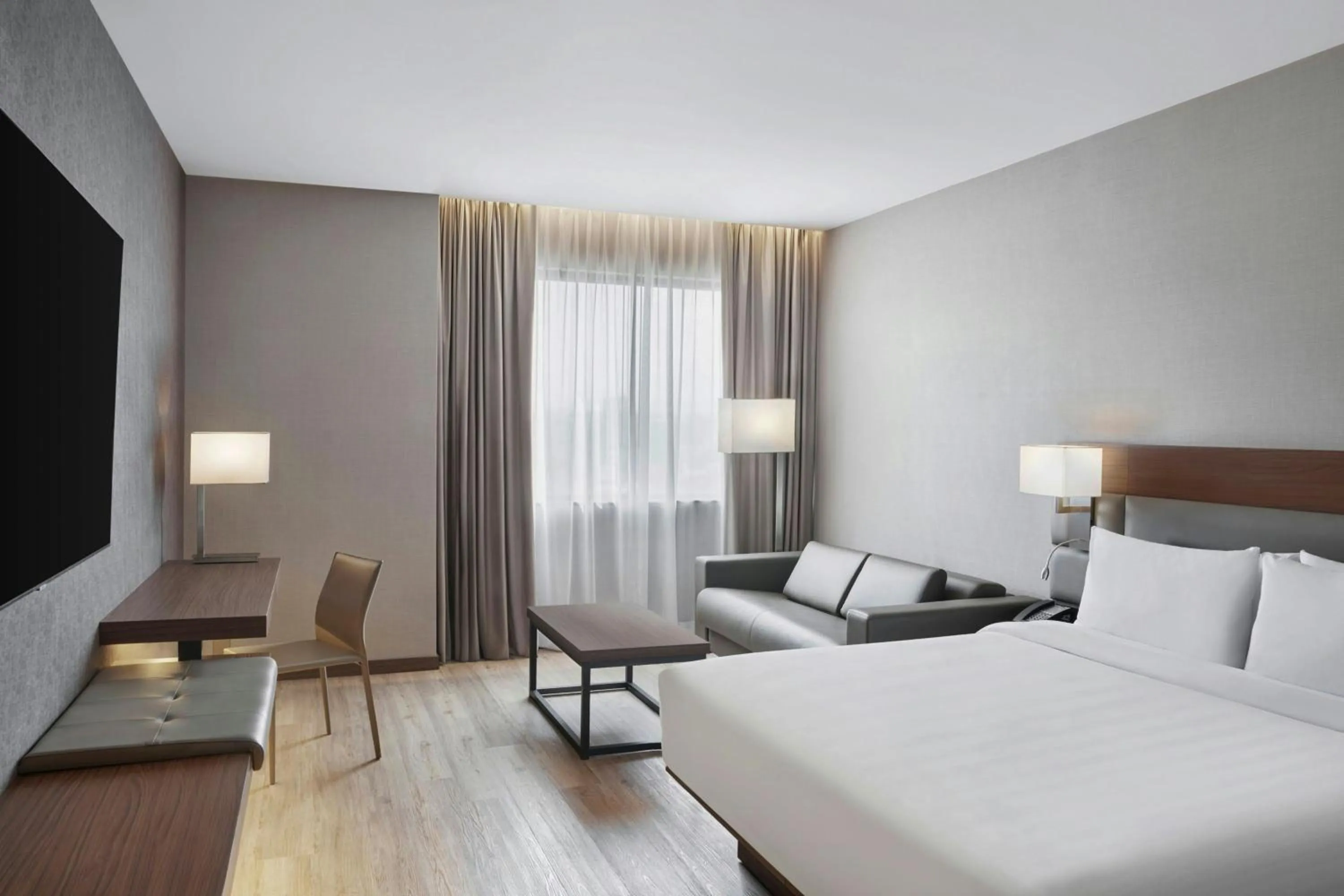 Photo of the whole room, Bed in AC Hotel by Marriott Saltillo