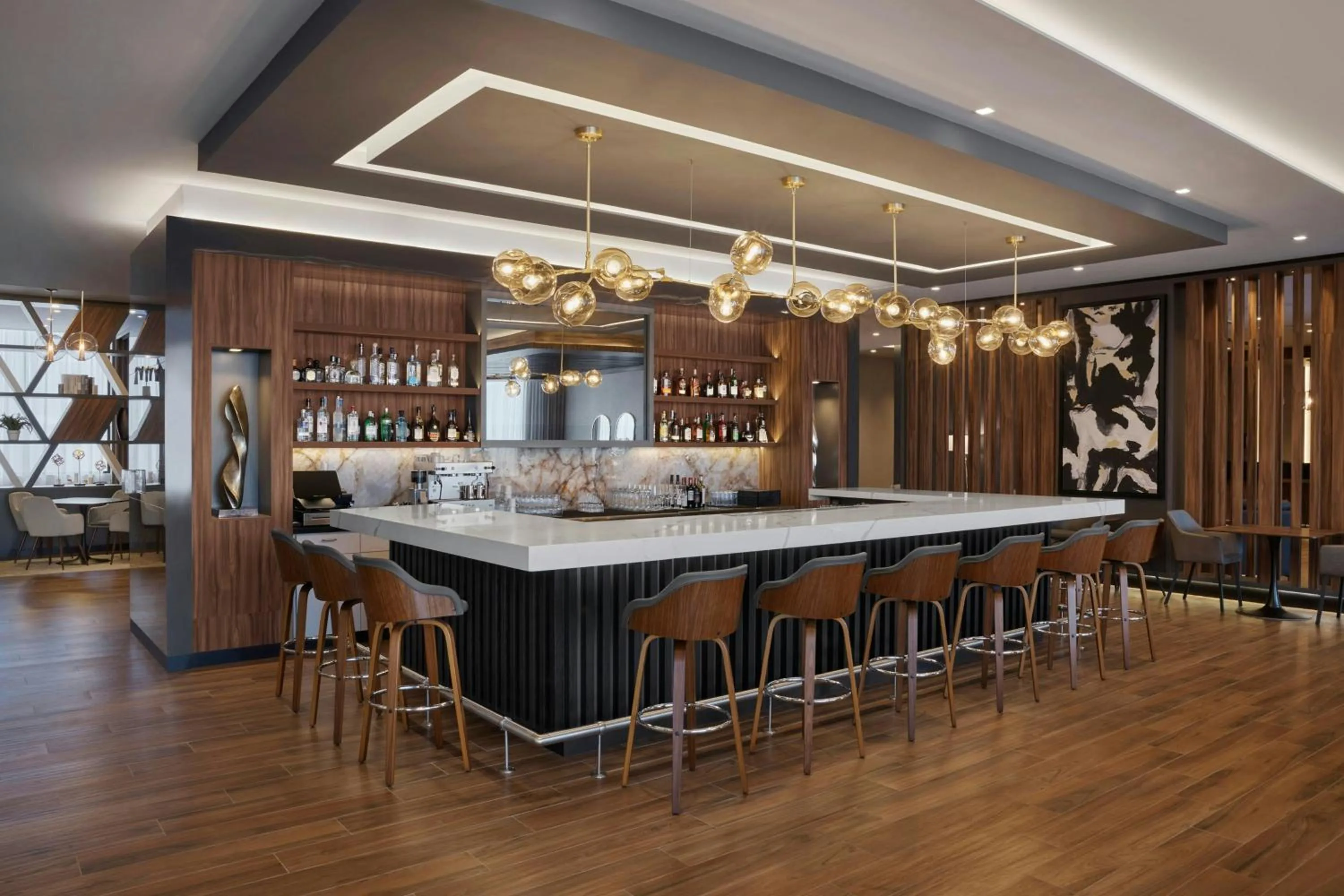 Lounge or bar in AC Hotel by Marriott Saltillo