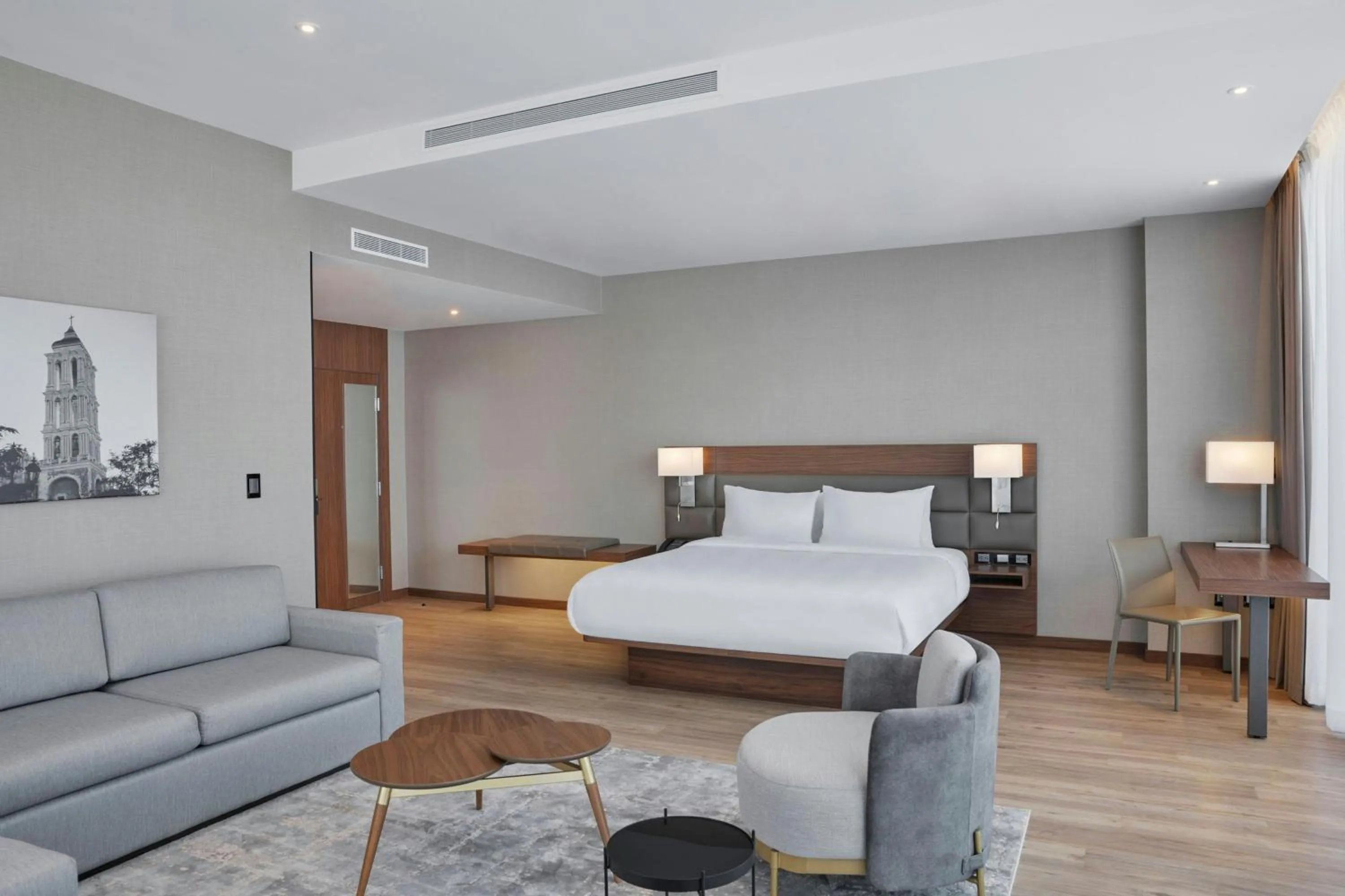 Photo of the whole room, Bed in AC Hotel by Marriott Saltillo